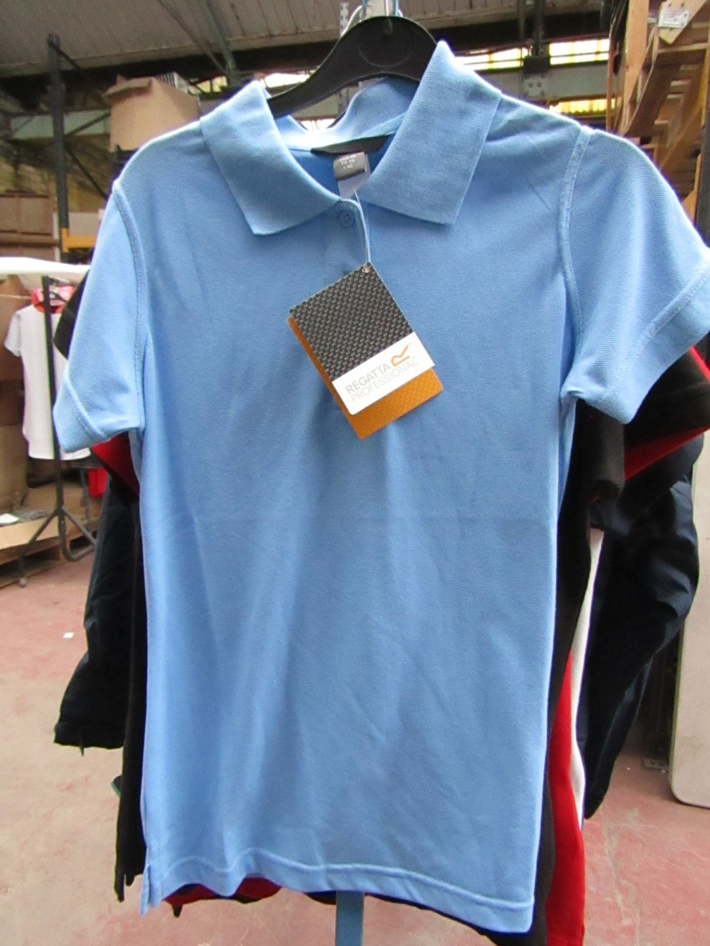 Ladies Regatta polo Shirt Blue size 10 new & Packaged