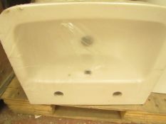 Roca Sennier 340mm 2TH basin with overflow, new.