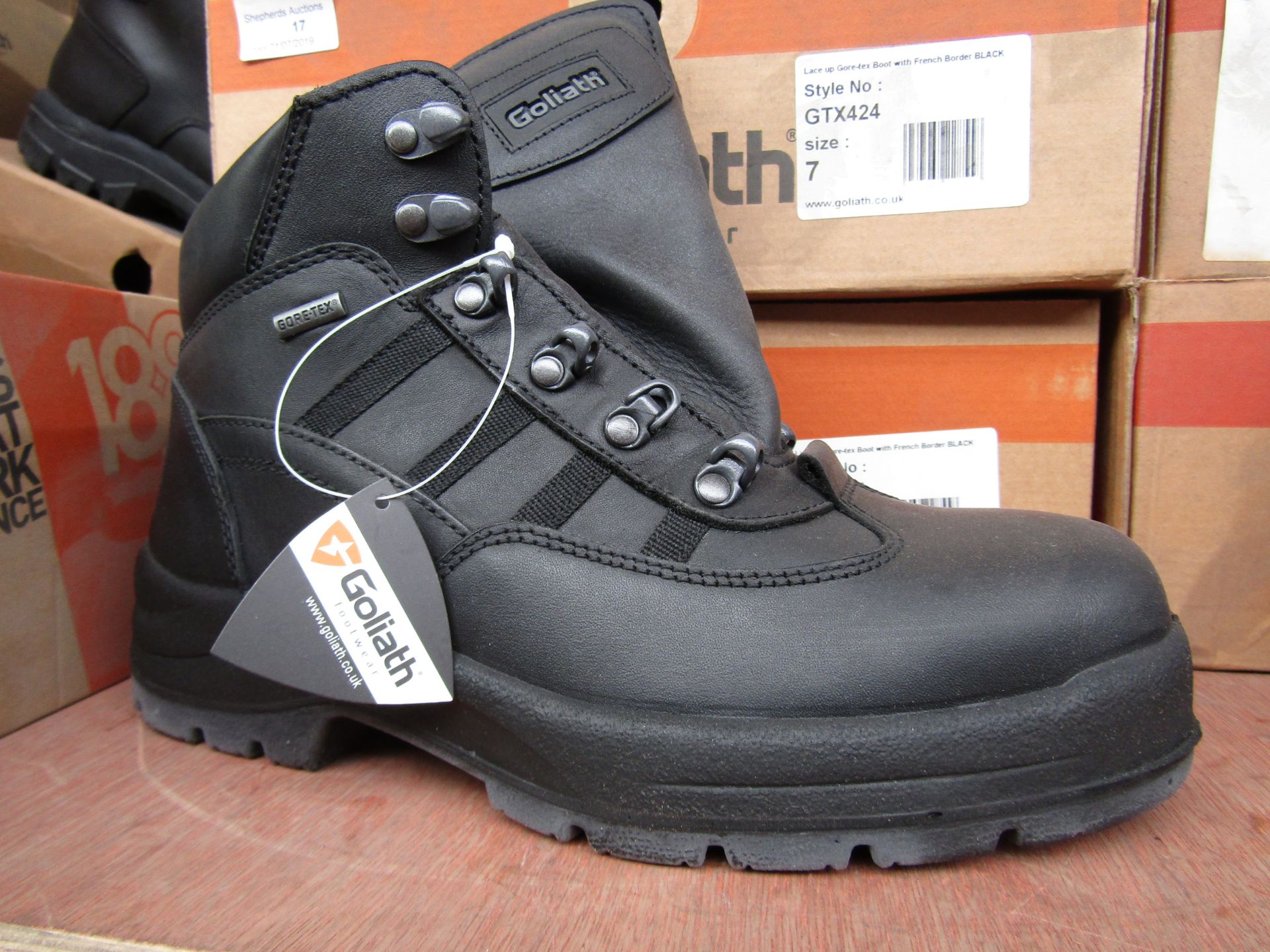 Goliath Goretex Steel Toe Cap Safety Boot with French Border, new, Size 7 RRP £49.99