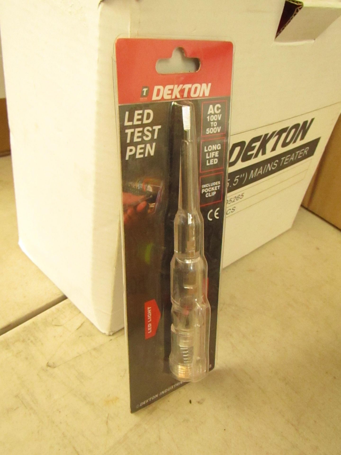 Dekton LED test pen,new in packaging