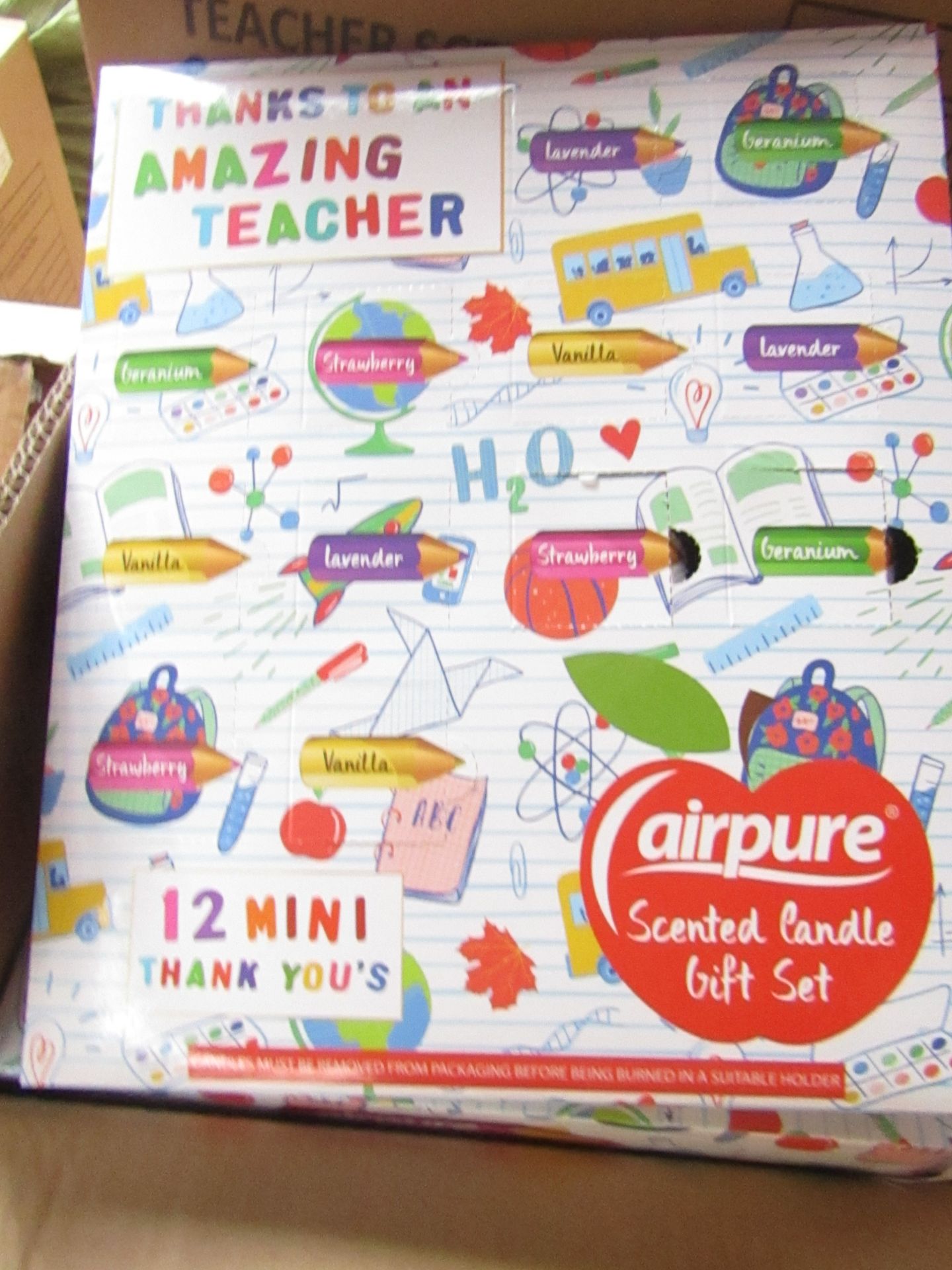 thanks to an amazing teacher airpure scented candle gift set, boxed