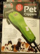 Simply 4 Pets 10 piece Pro style Pet hair clippers, tested working and boxed