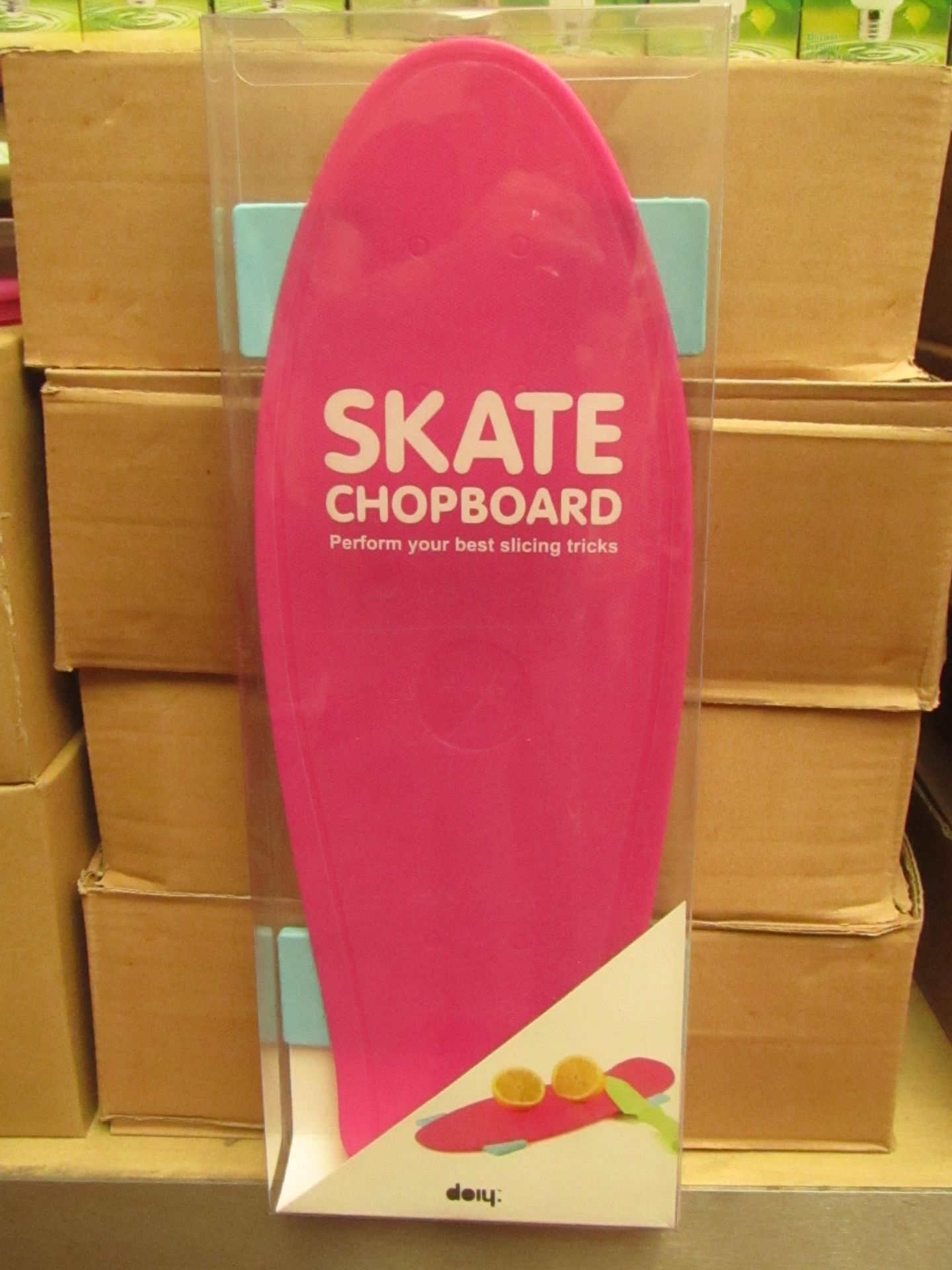 Box of 4x Skate Chopping boards, new and indiviually packaged.