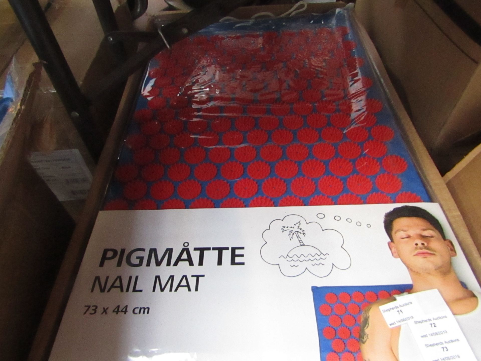 Tiger nail mat, 73 x 44cm, new and packaged.