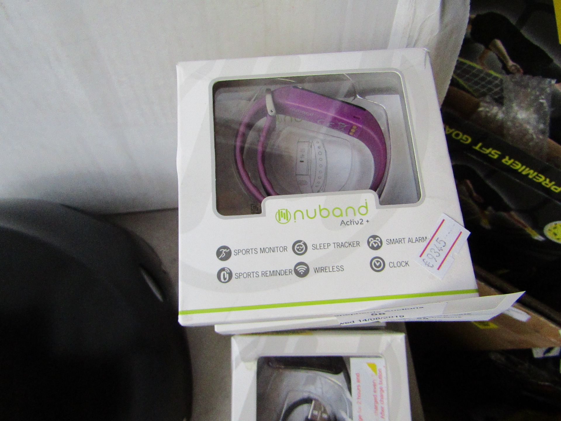 Nuband Activ2 + sports fitness tracker, untested and boxed.