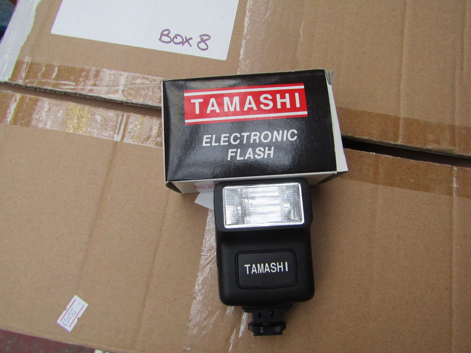 10x Tamashi electronic battery powered flash, all new and boxed.