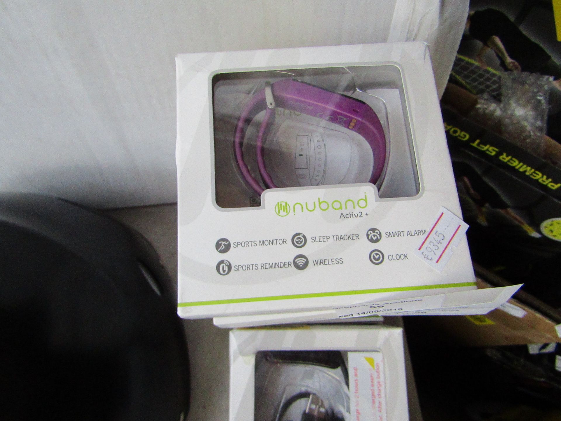 Nuband Activ2 + sports fitness tracker, untested and boxed.
