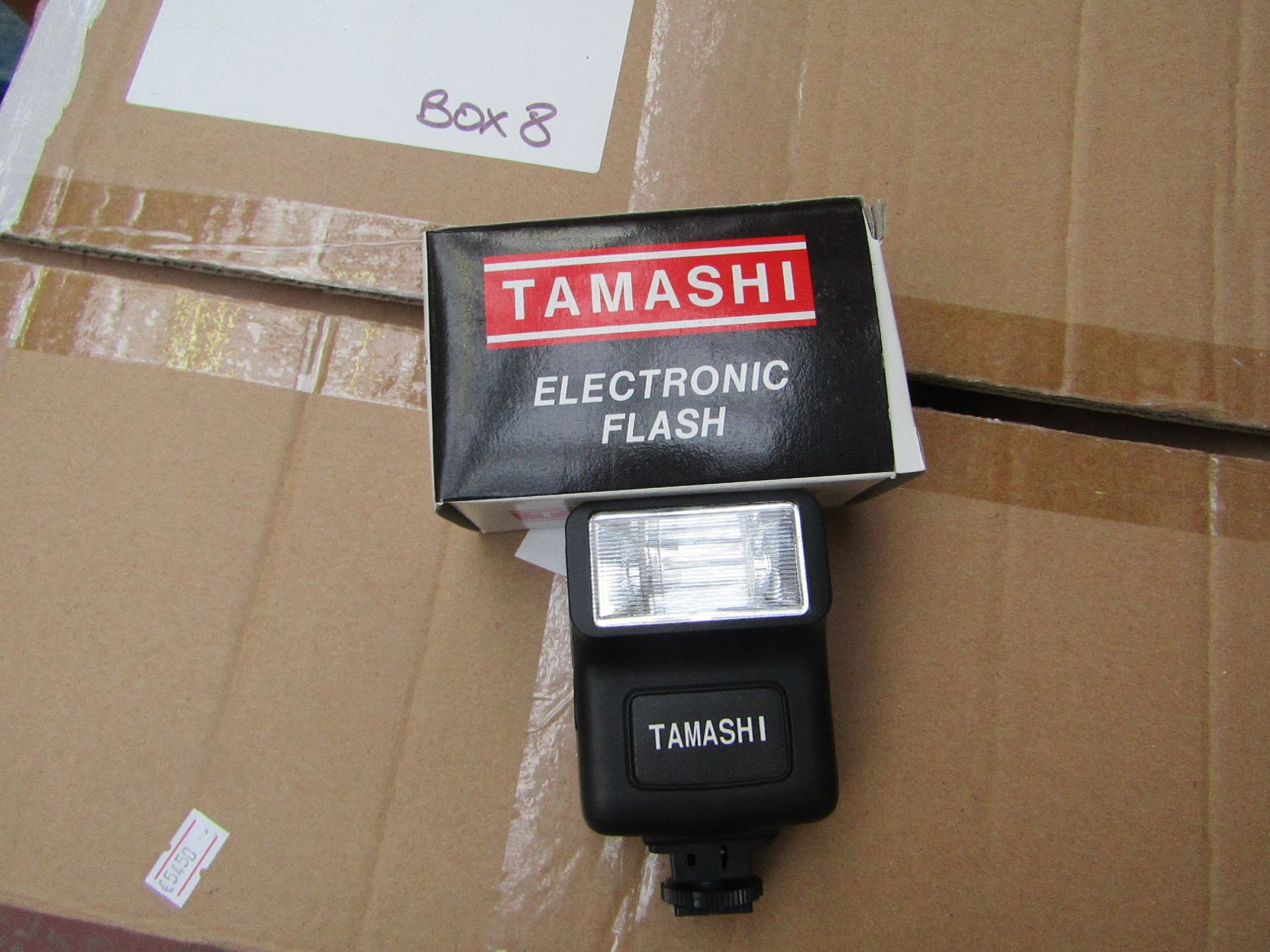 10x Tamashi electronic battery powered flash, all new and boxed.