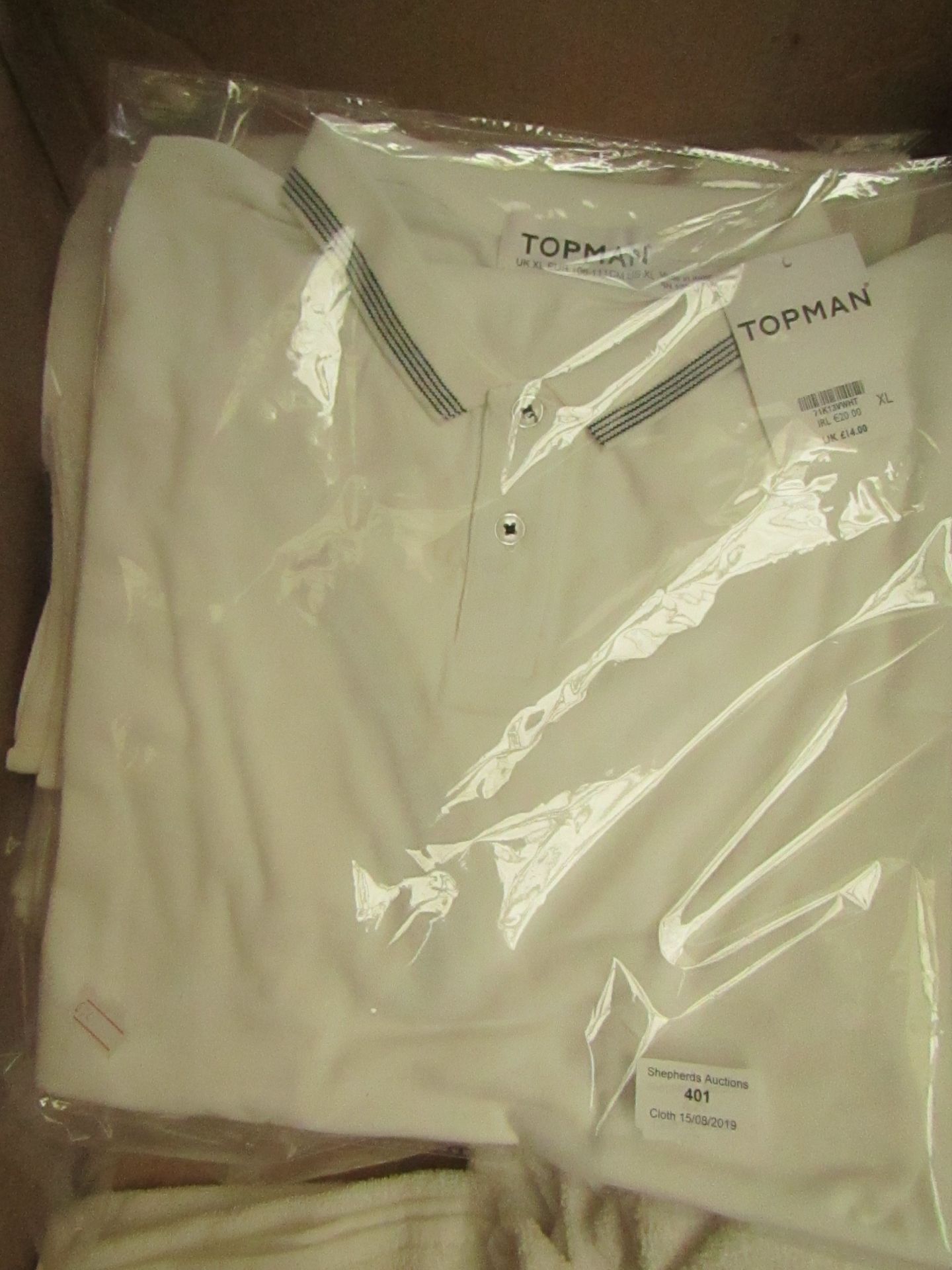 NO VAT Topman Polo Shirt size L RRP £14 new with tag