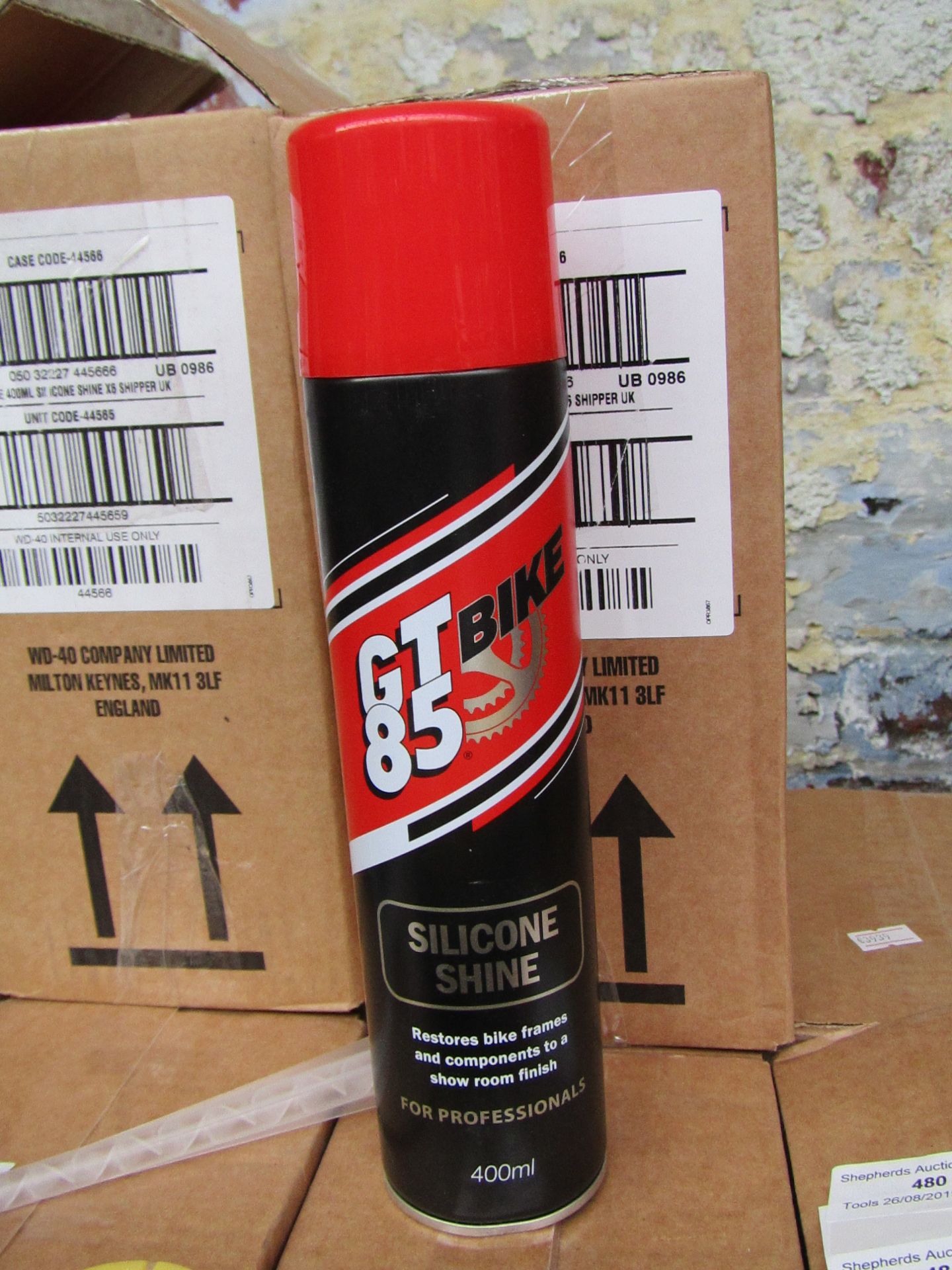6x 400ml GT Bike 85 silicone shine RRP £6.99 each, all new and boxed.