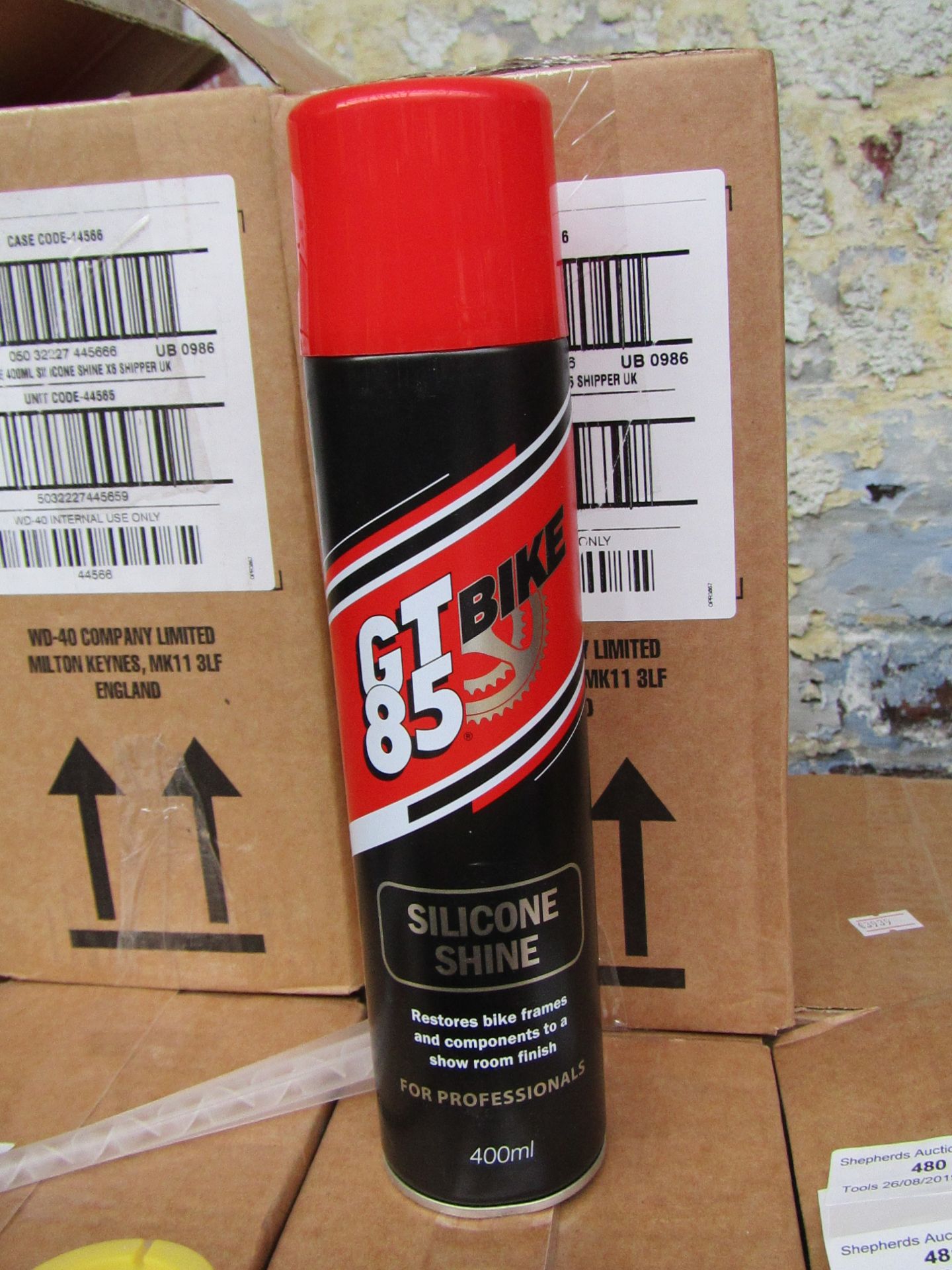 6x 400ml GT Bike 85 silicone shine RRP £6.99 each, all new and boxed.