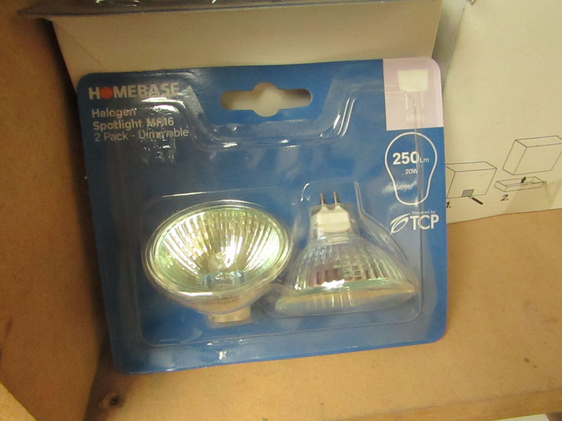 3 packs of 2 Halogen Spotlight bulbs.MR16.Packaged