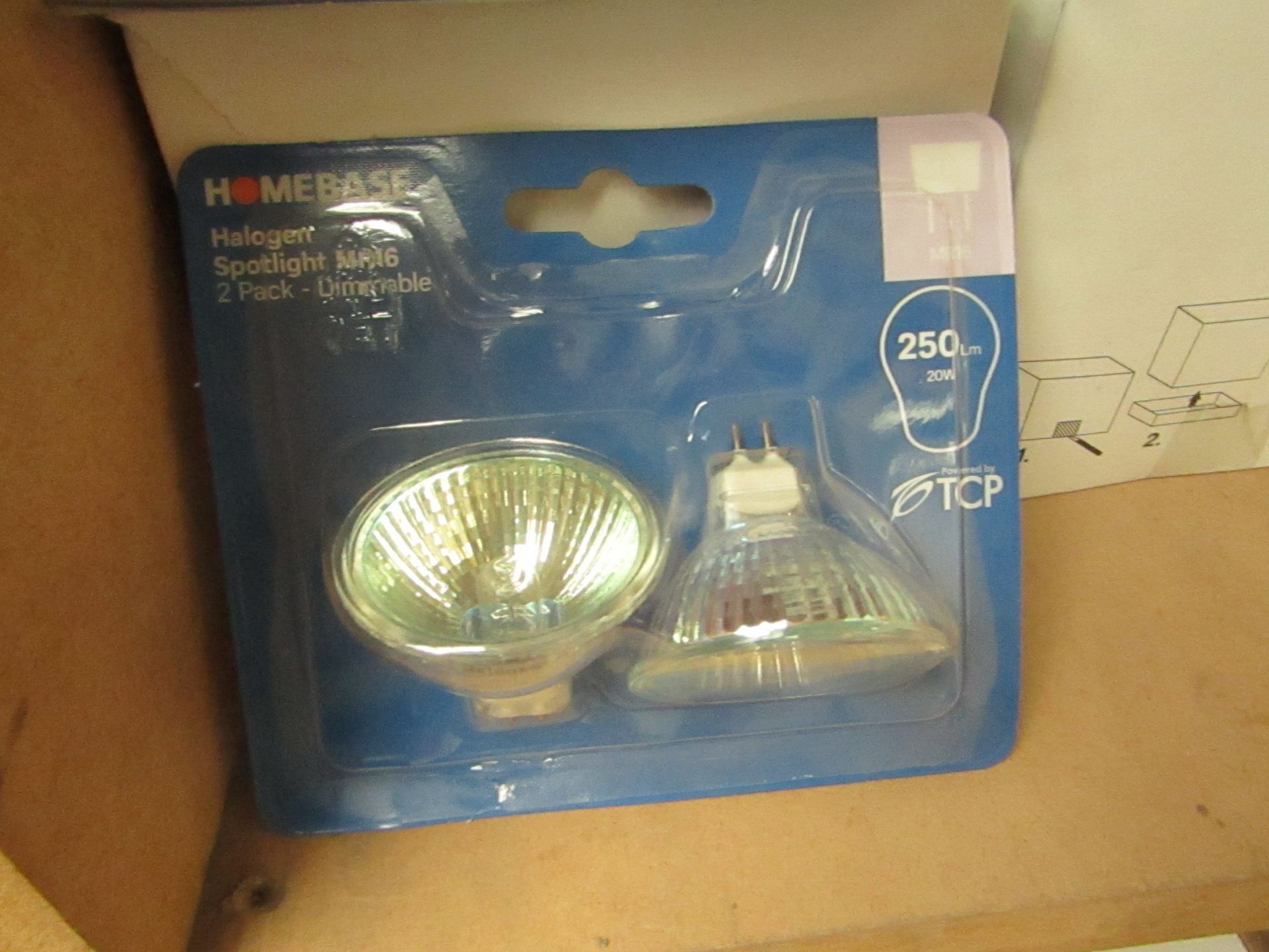 3 packs of 2 Halogen Spotlight bulbs.MR16.Packaged