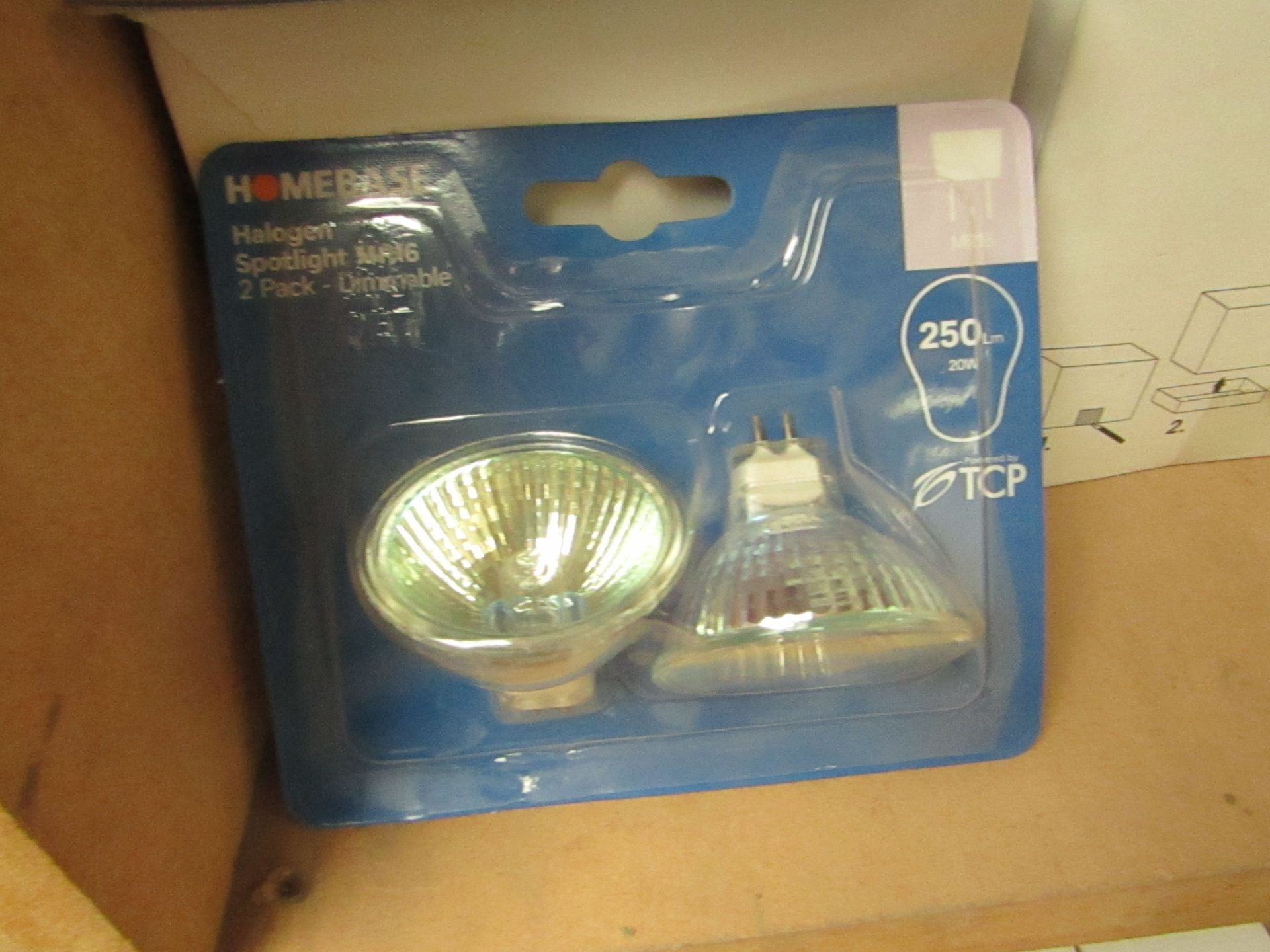 3 packs of 2 Halogen Spotlight bulbs.MR16.Packaged