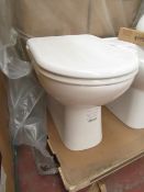 Jika Deep floor mounted back to wall toilet pan with toilet seat, new