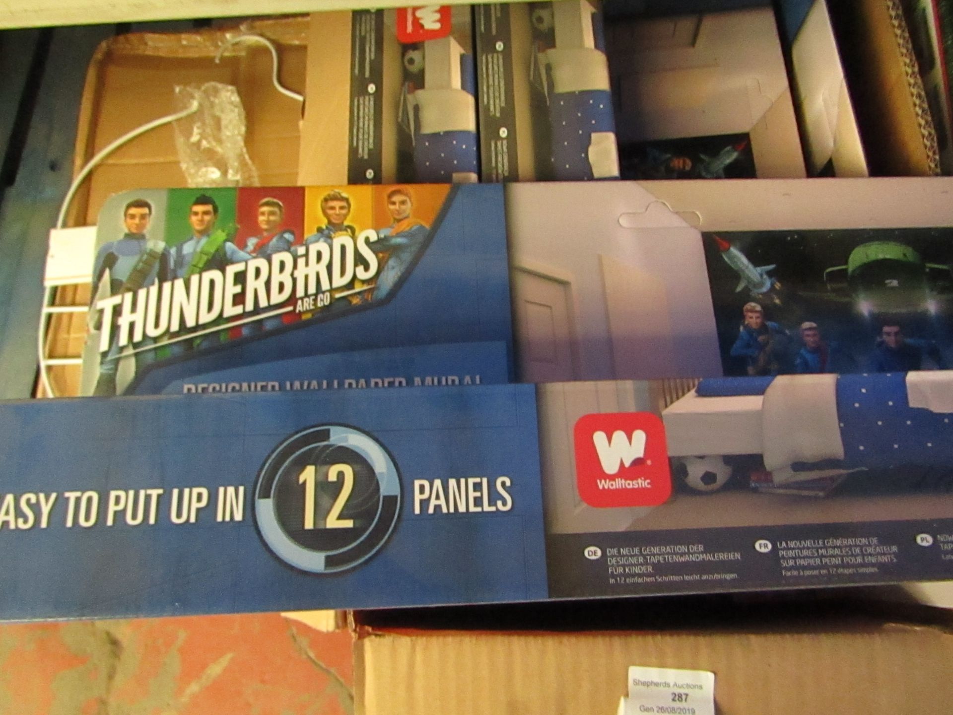 Walltastic Thunderbirds Poster Mural ( Easy to put up in 12 panels) all new & boxed