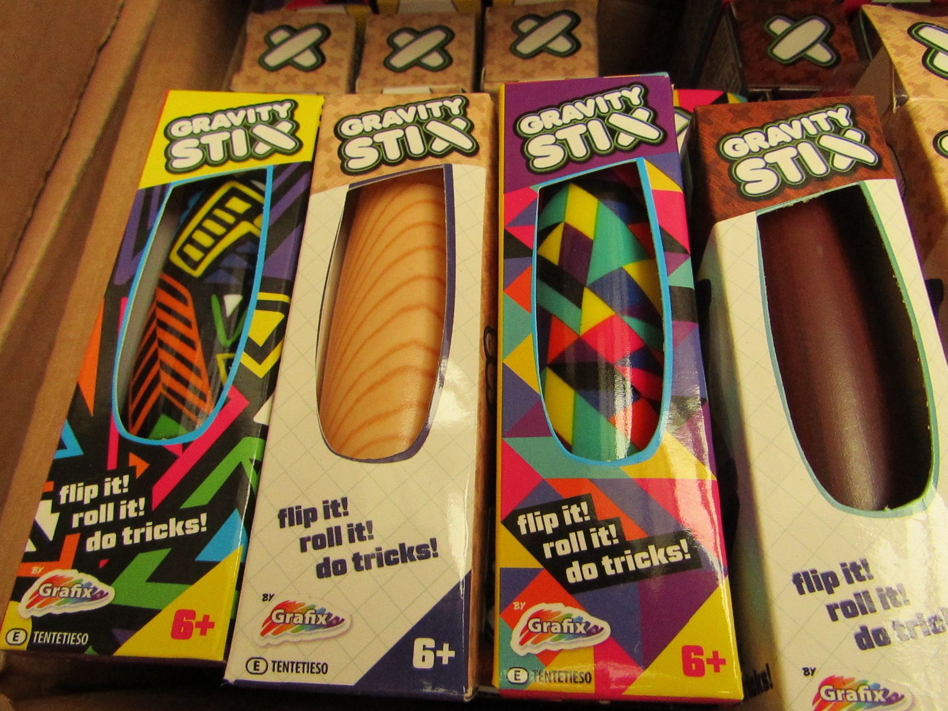 Box of 96 various Designs Grafix Gravity Stix new & packaged