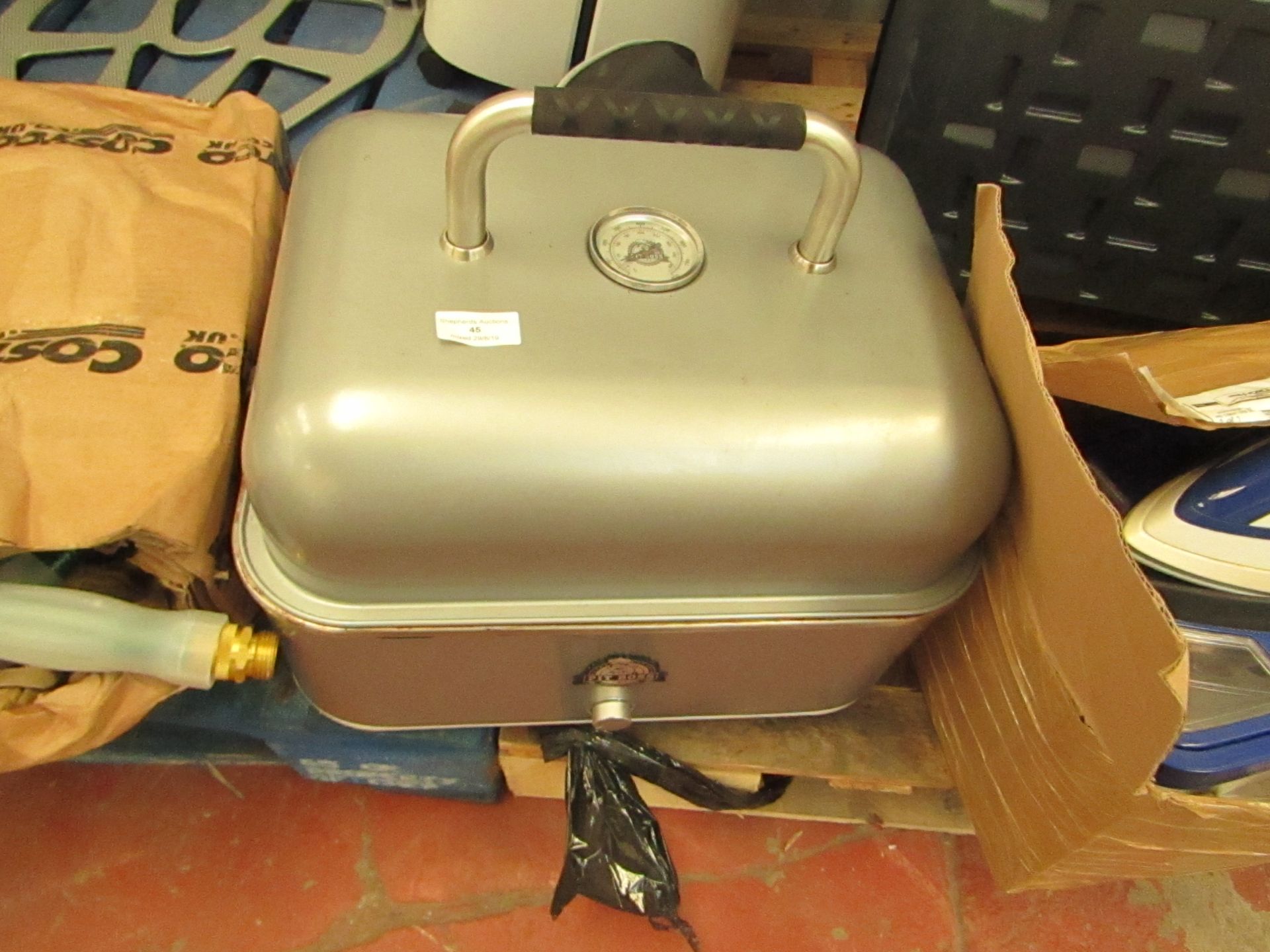 Pit boss travel BBQ with cover, used.