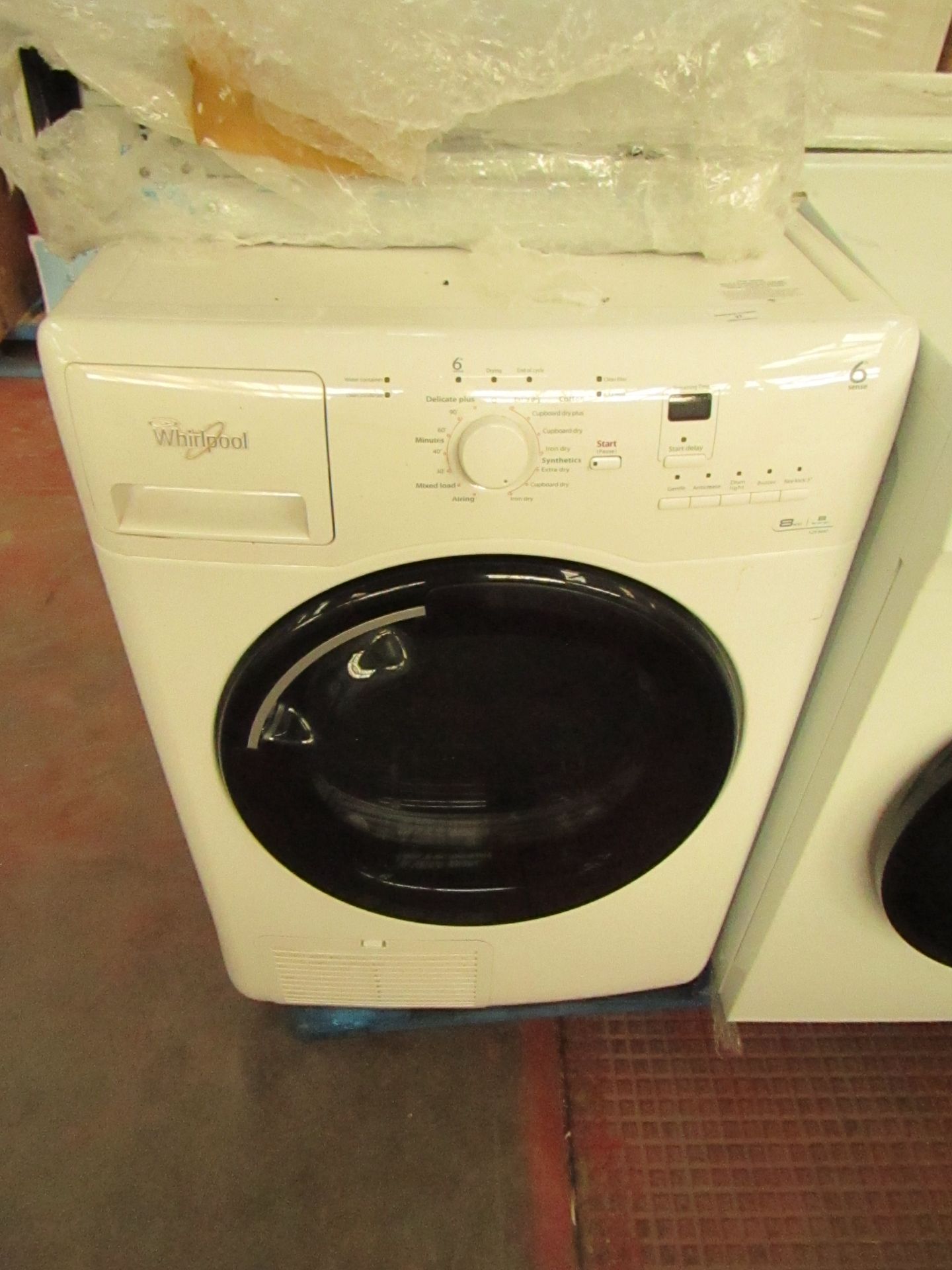 Whirlpool 6th sense 8KG Condensor dryer, tested working