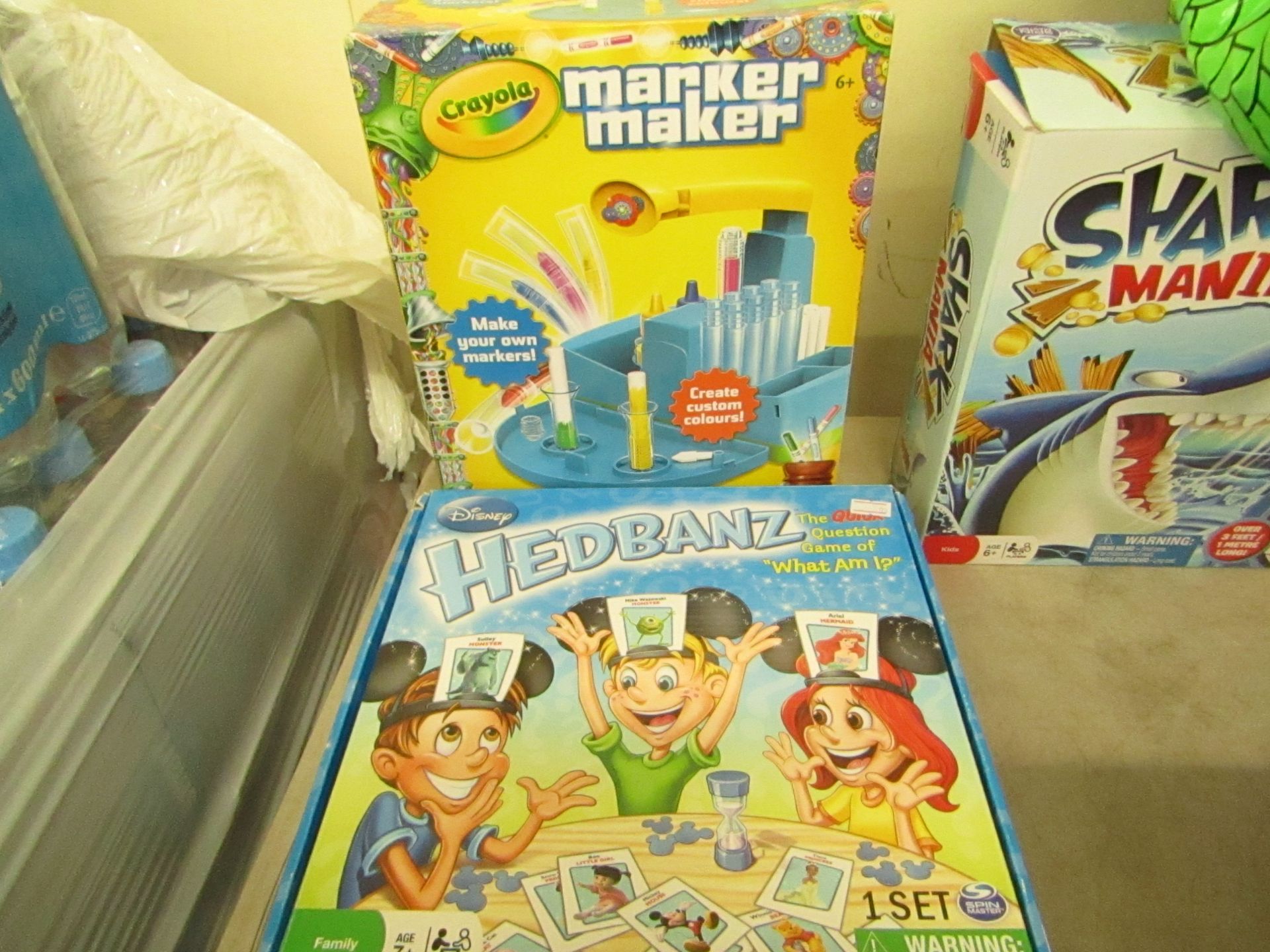 2 x Items Being 1 x Disney Headbands game and 1 x Crayola Marker Maker, Boxed and unchecked