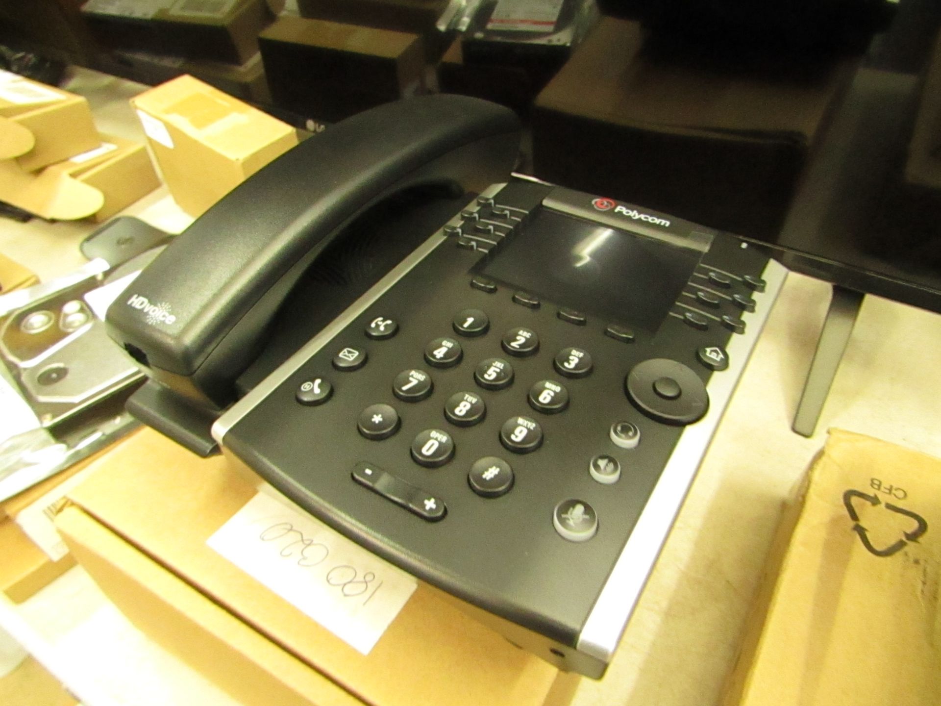 Polycom HD Voice handset, untested and boxed.