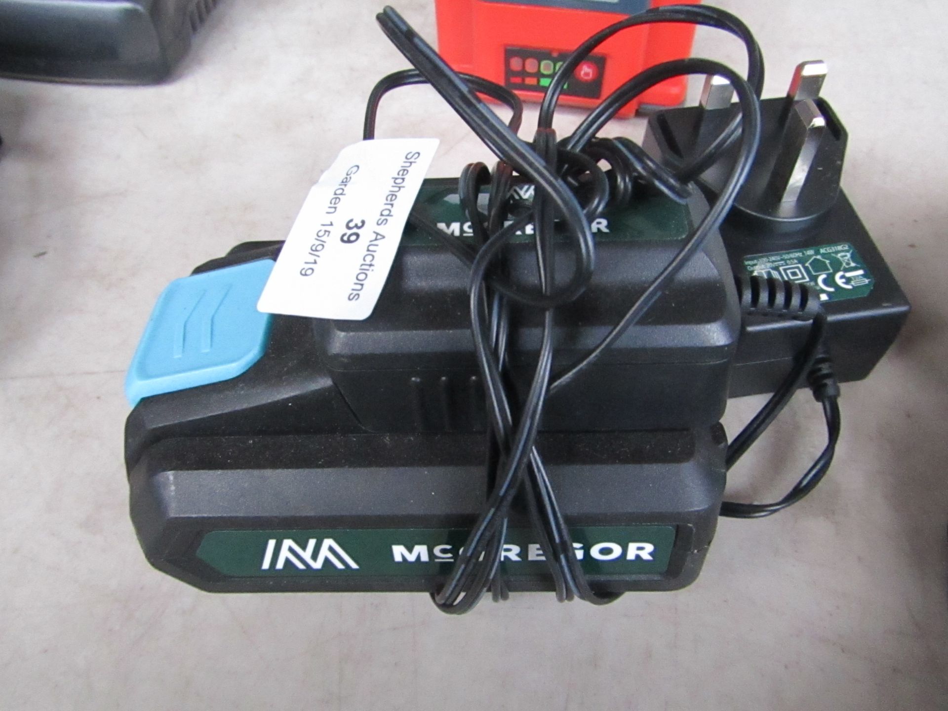 Mcgregor 18v Battery with charger, unchecked