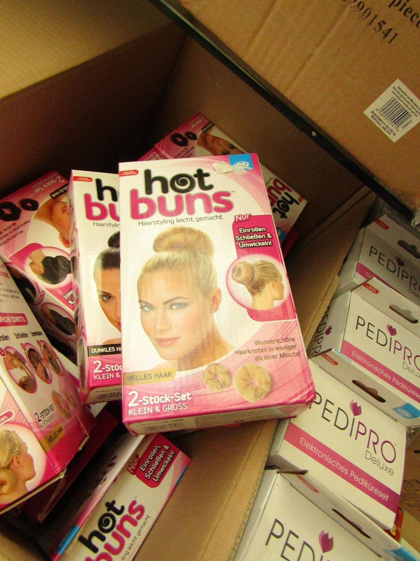 5 X  JML 2 PK Hot Buns,dark hair & light hair ( picked at random ) RRP £ 11.99 each