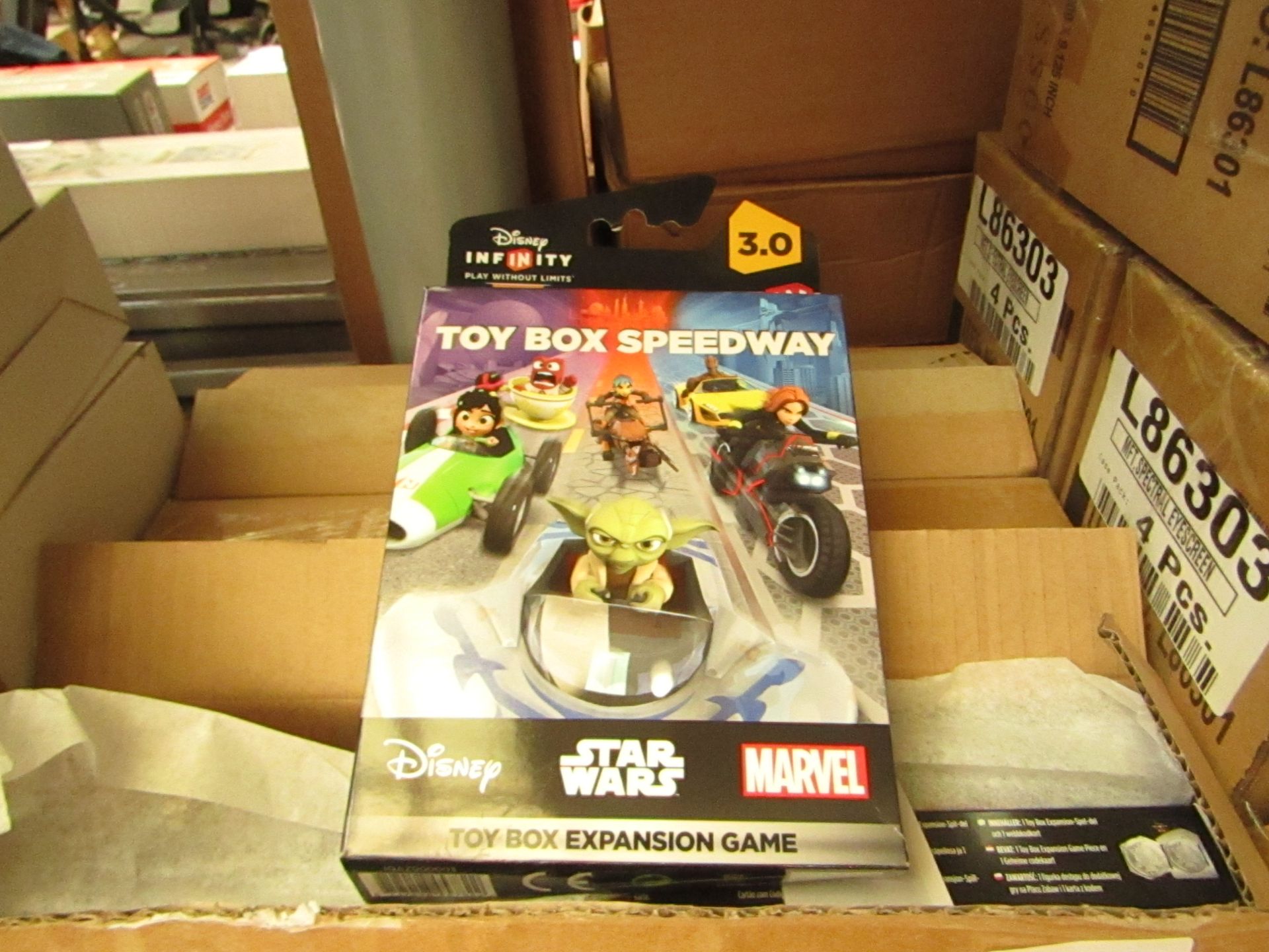 Box Containing 6 X Disney Toy Box Expansion Game,all packaged