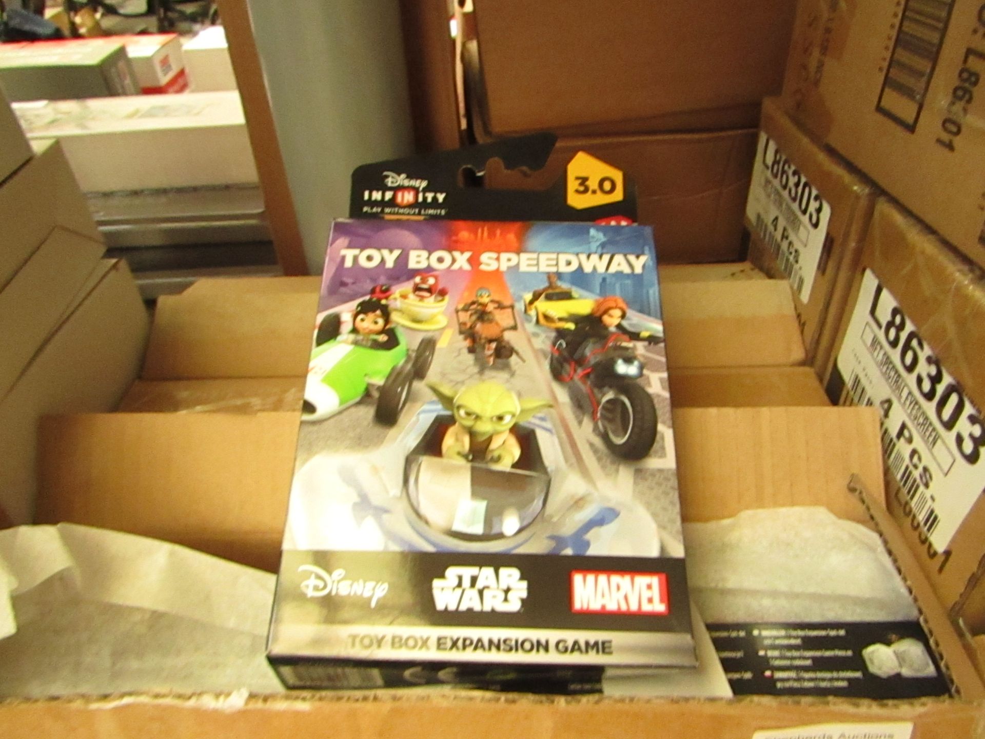 Box Containing 6 X Disney Toy Box Expansion Game,all packaged