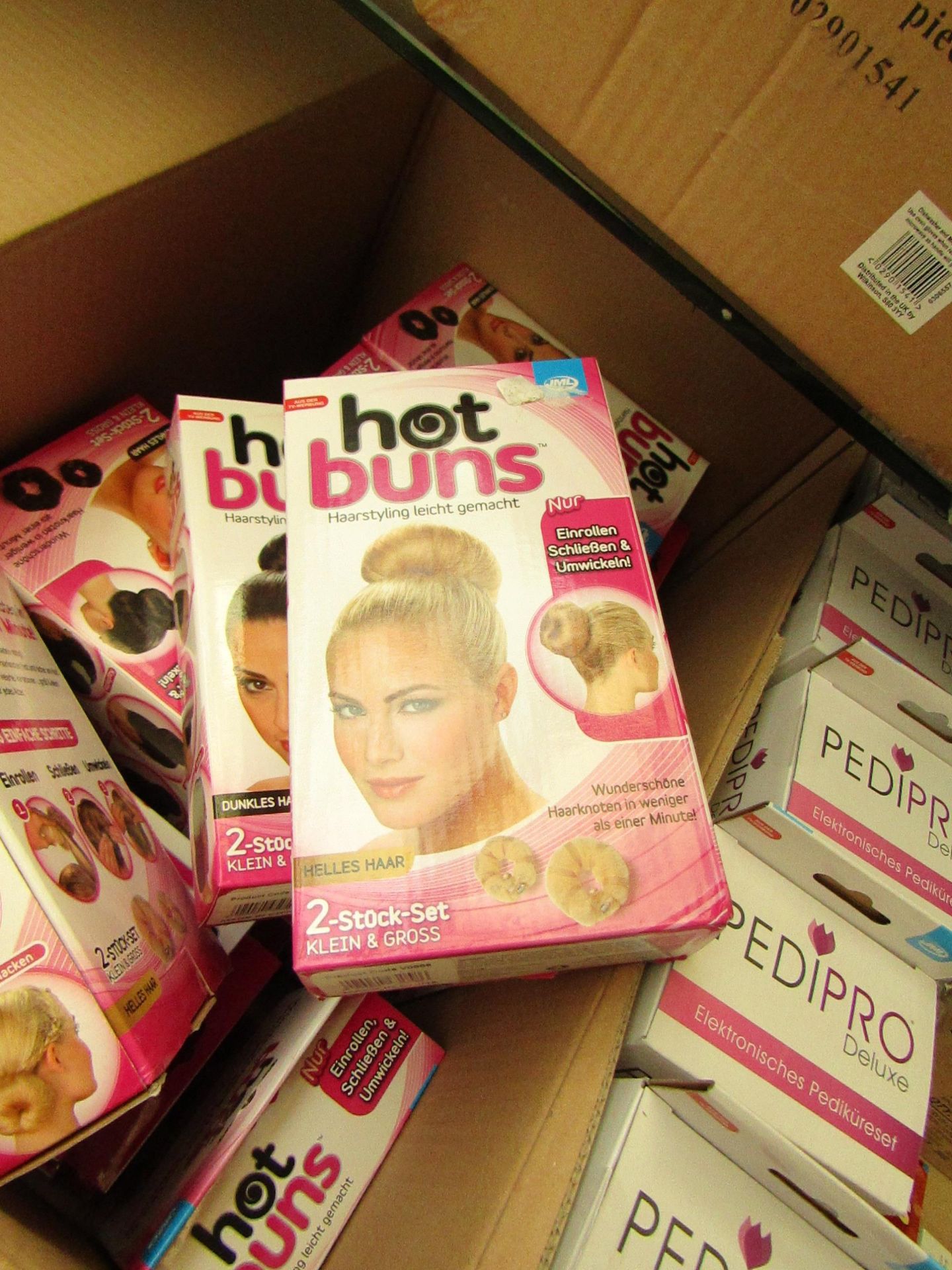 5 X  JML 2 PK Hot Buns,dark hair & light hair ( picked at random ) RRP £ 11.99 each