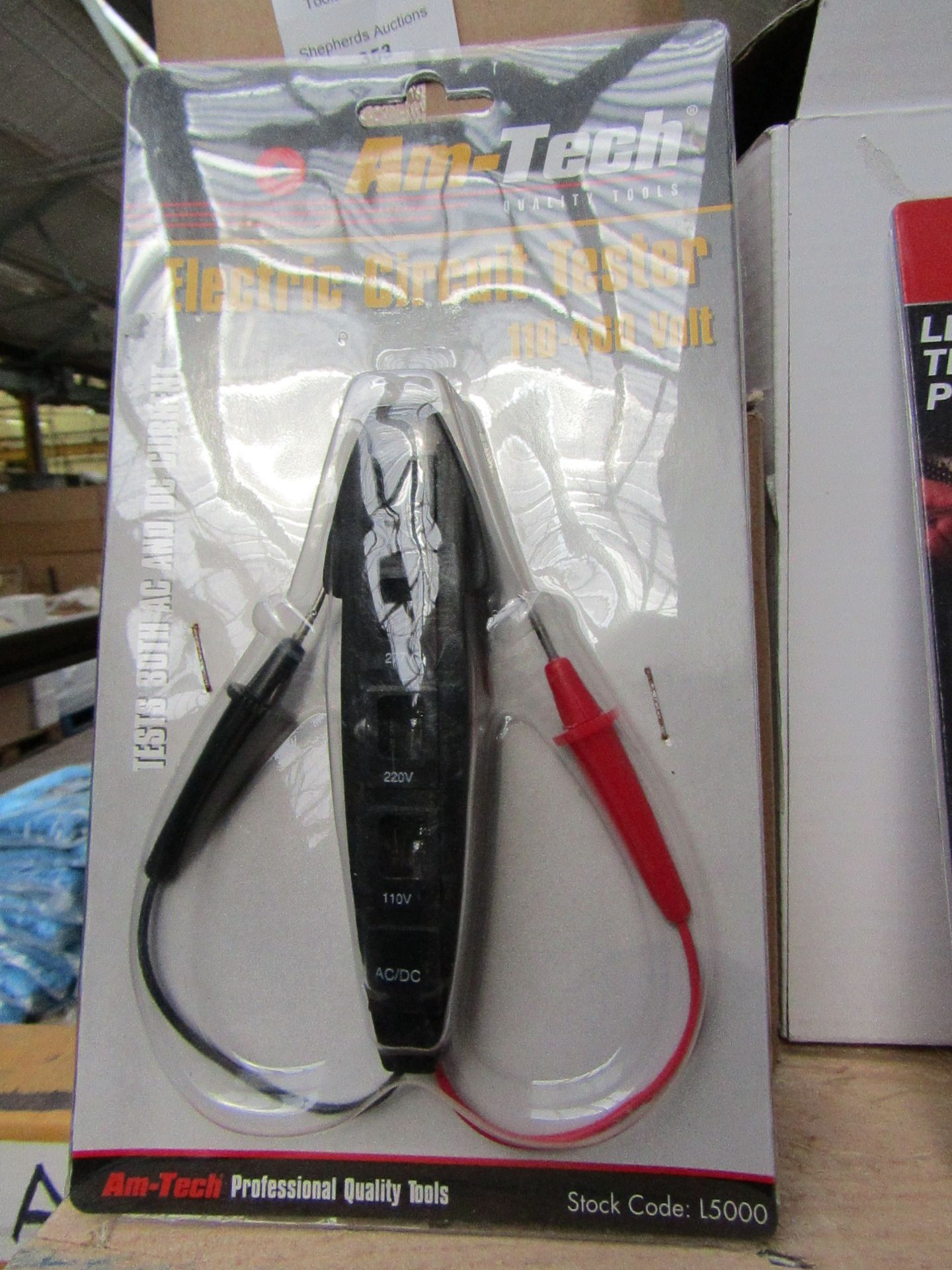 AM-Tech Electric Circuit Tester 110-460 Volt. New in Packaging