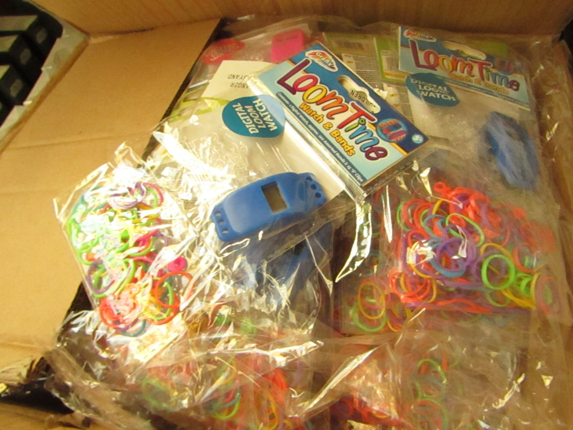 Box Containing Approx 192 Loom Band Digital Watches,new & all in packaging