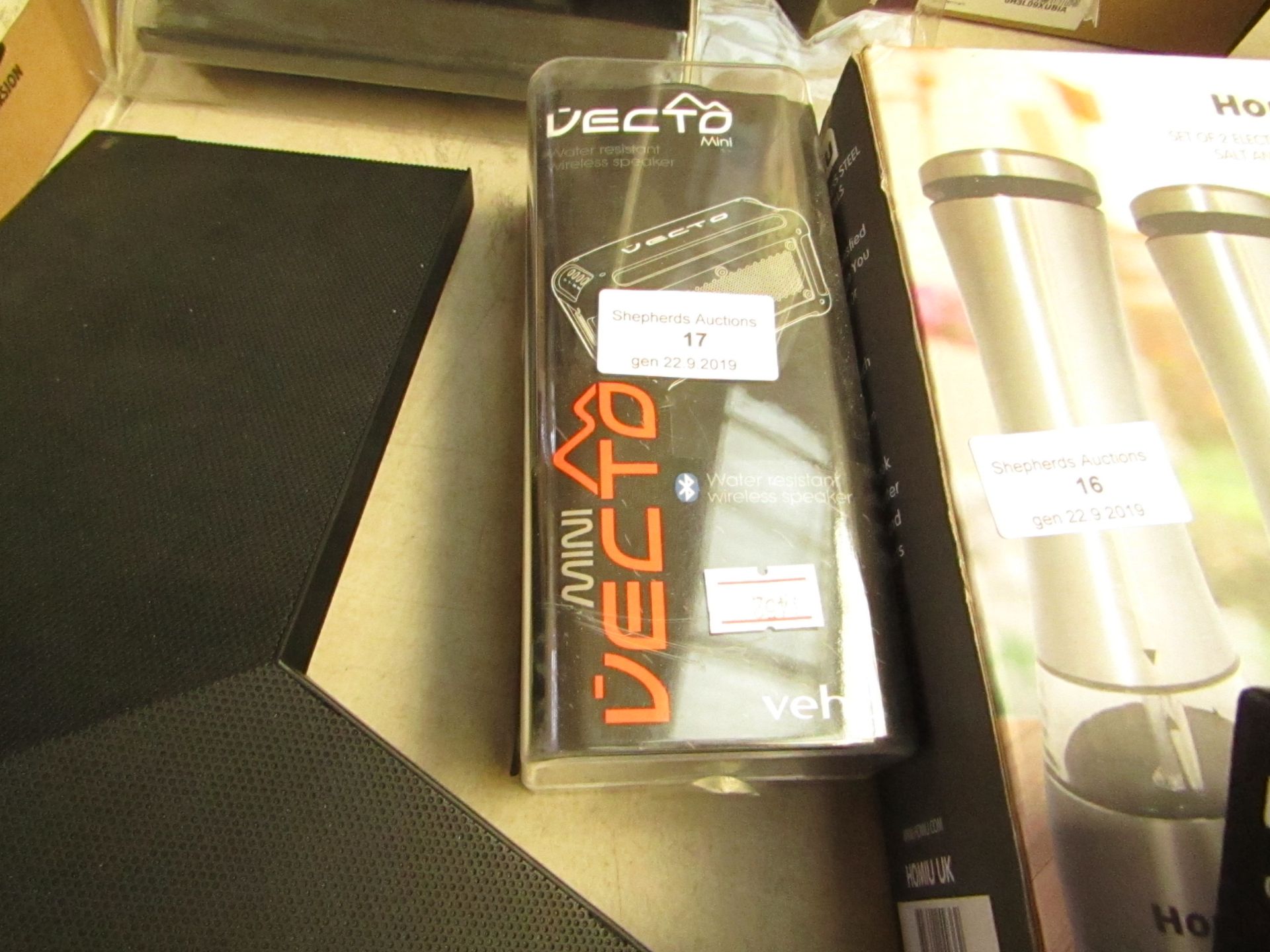 Veho Vecto Bluetooth speaker, untested and packaged.