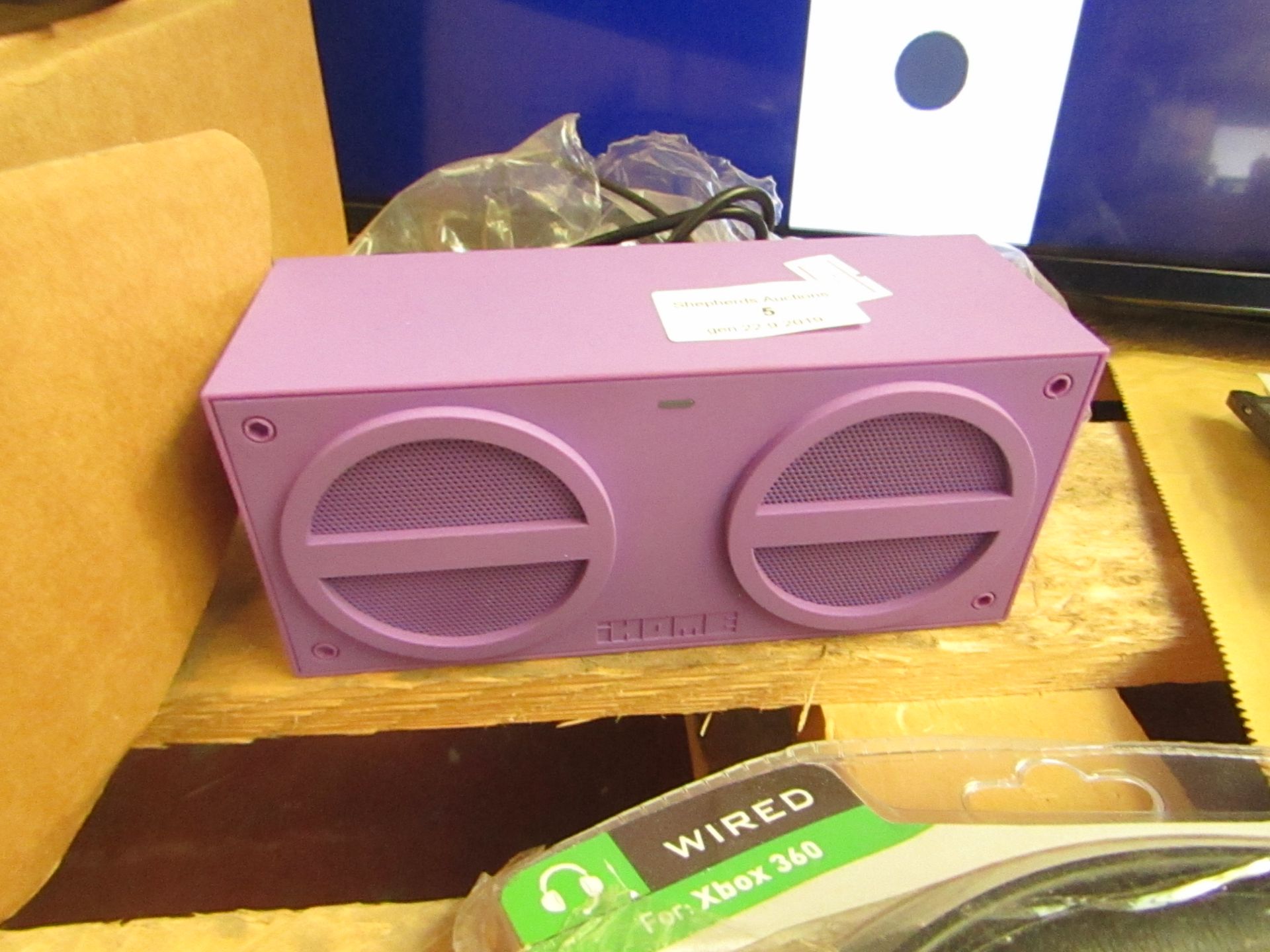 iHome Bluetooth speaker, untested.