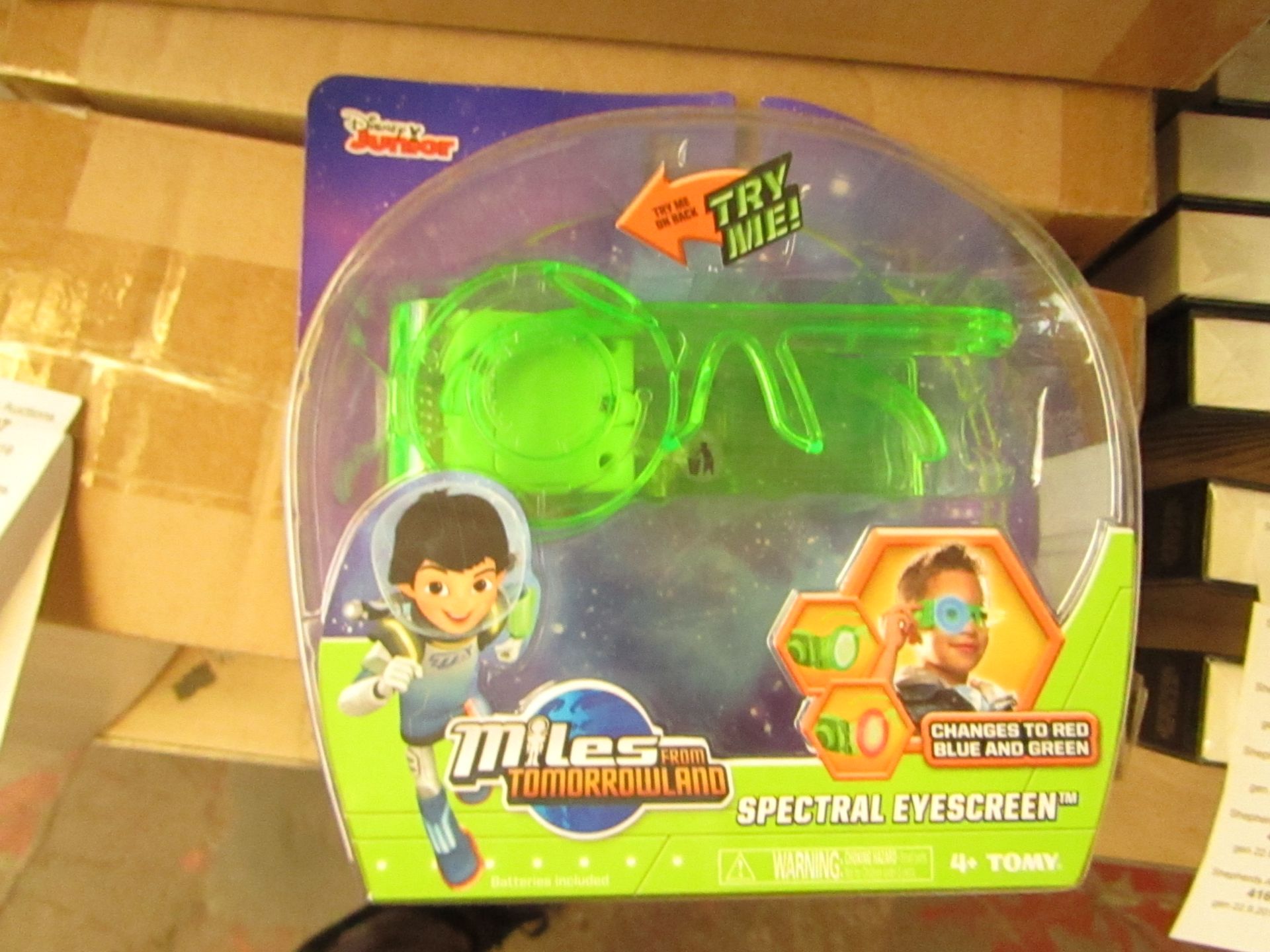 Box Containing 4 X Disney Junior Miles Tomorrowland Spectral Eyescreen, RRP £6.99 each new & all