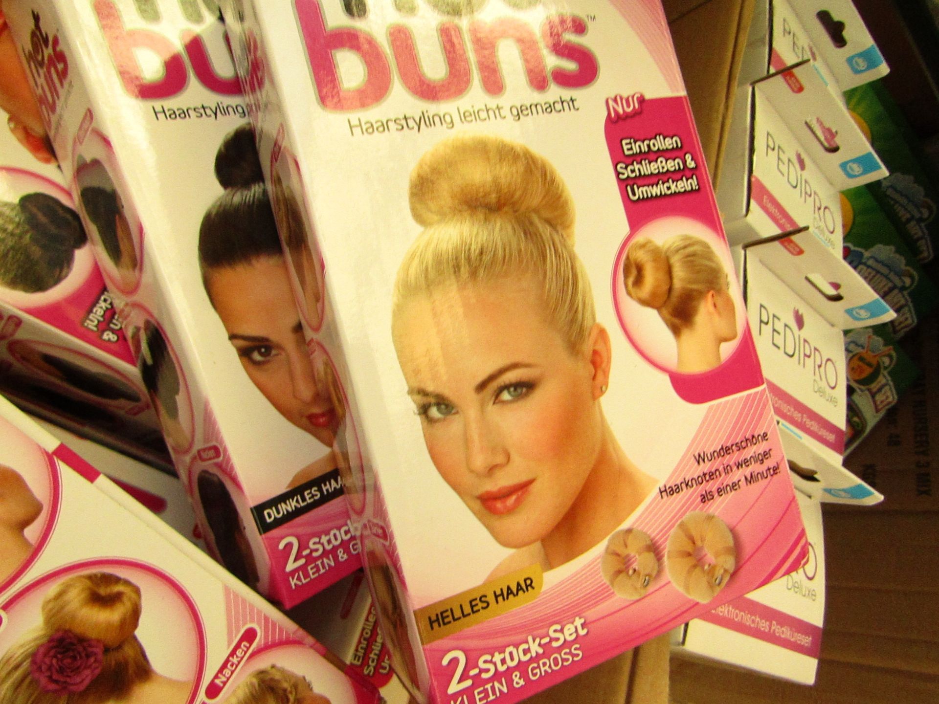 5 X  JML 2 PK Hot Buns,dark hair & light hair ( picked at random ) RRP £ 11.99 each