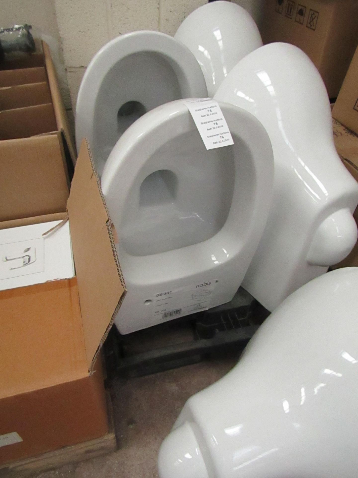 Nabis Desire wall hung toilet pan, new, RRP £180