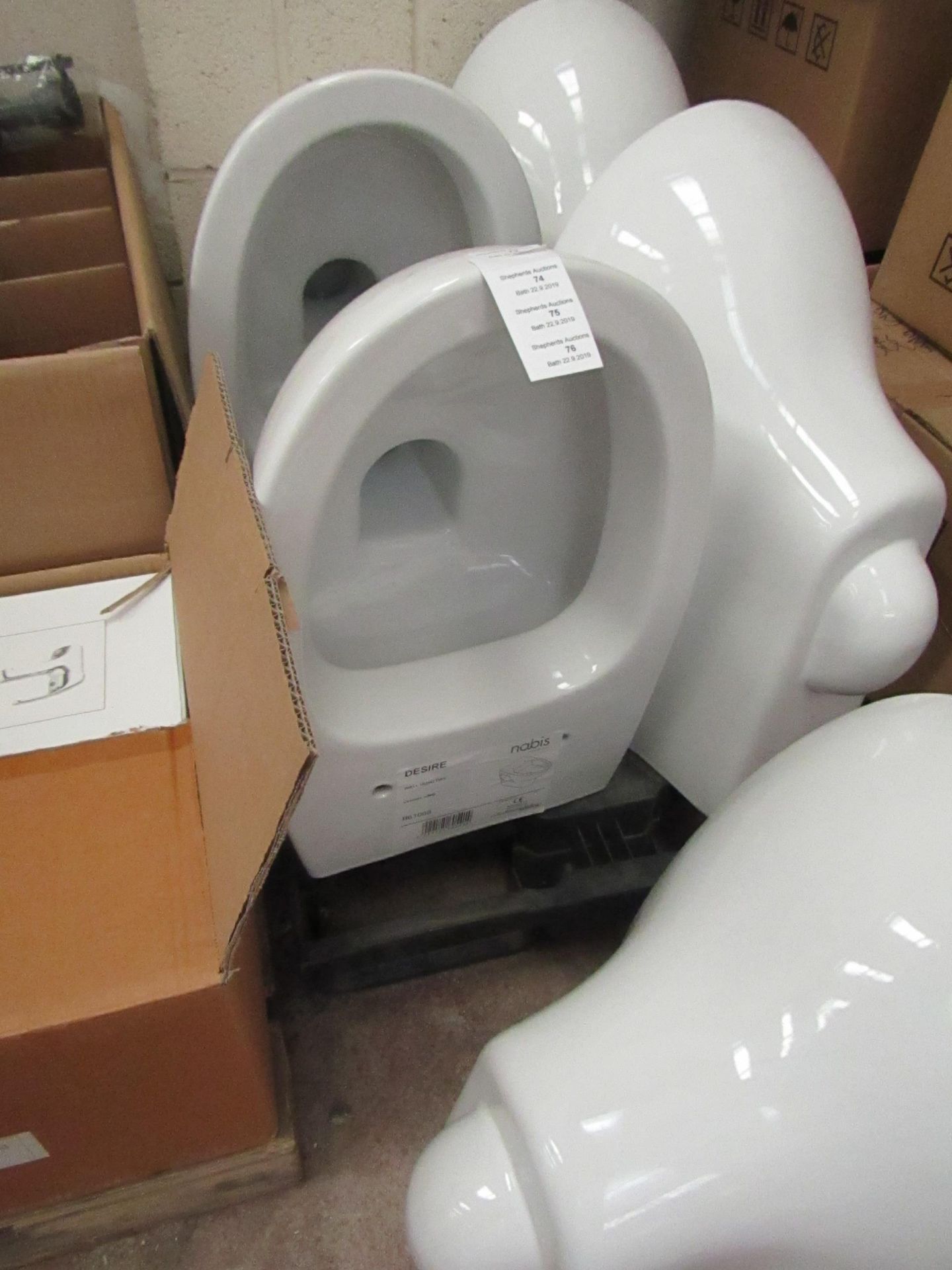 Nabis Desire wall hung toilet pan, new, RRP £180