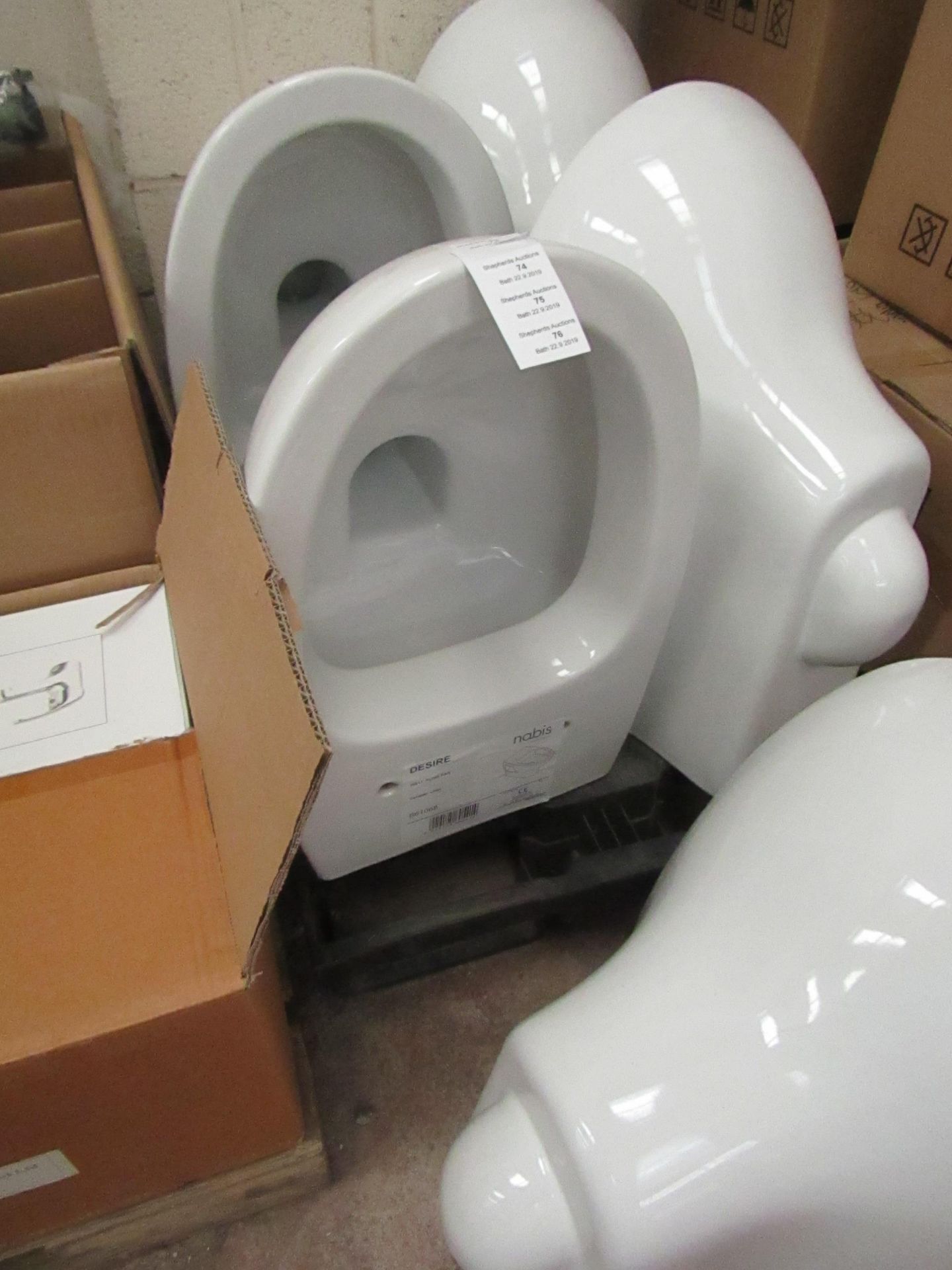 Nabis Desire wall hung toilet pan, new, RRP £180