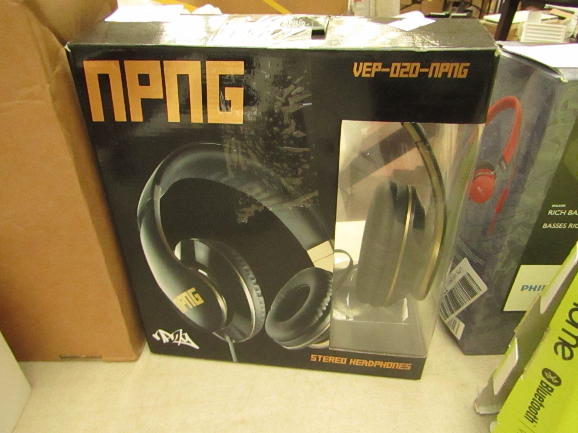 Npng Vep-020-Npng Stereo headphones, Unchecked and boxed