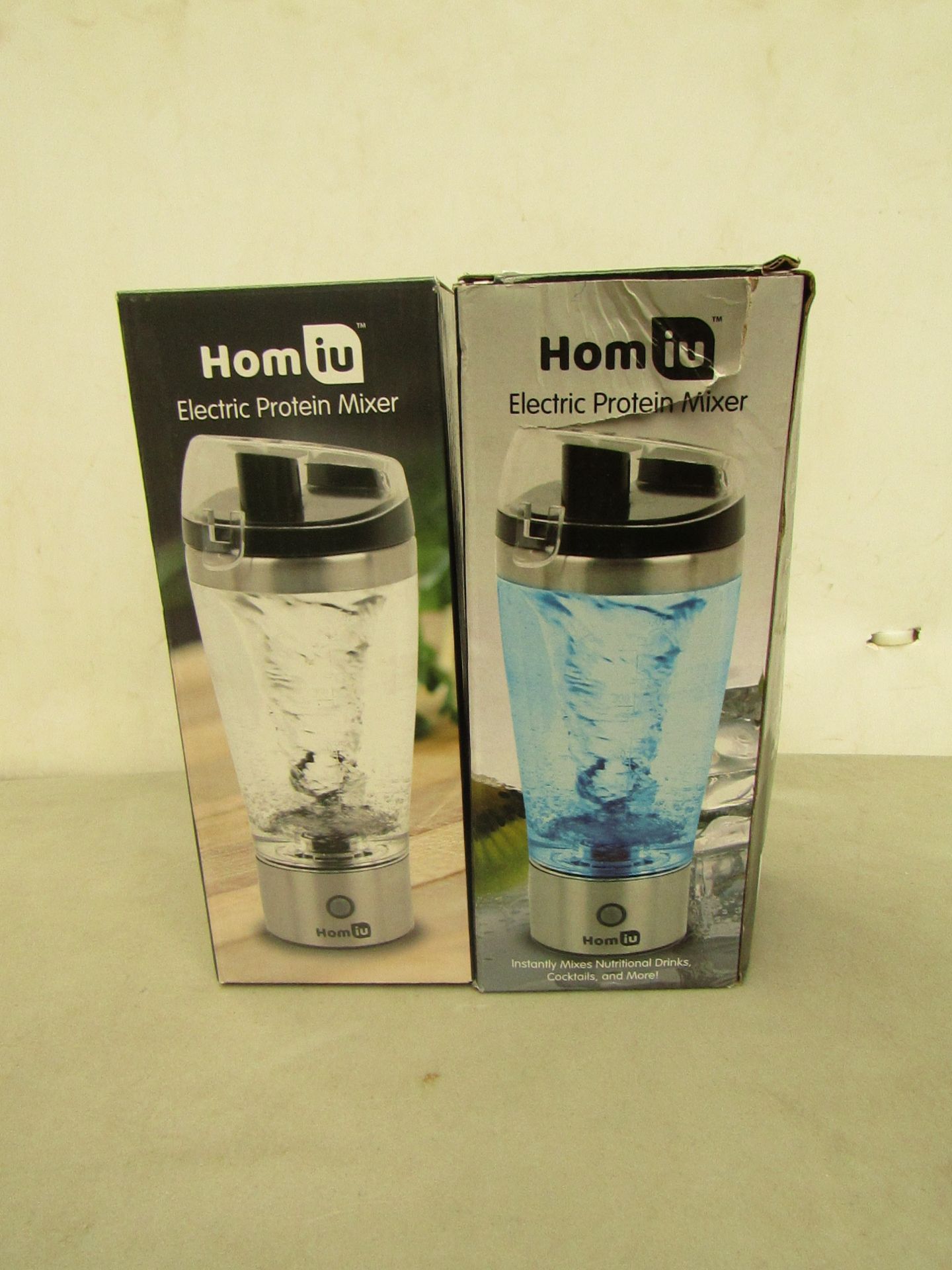 2 x Homiu Electric Protein Mixer, Unchecked and Boxed