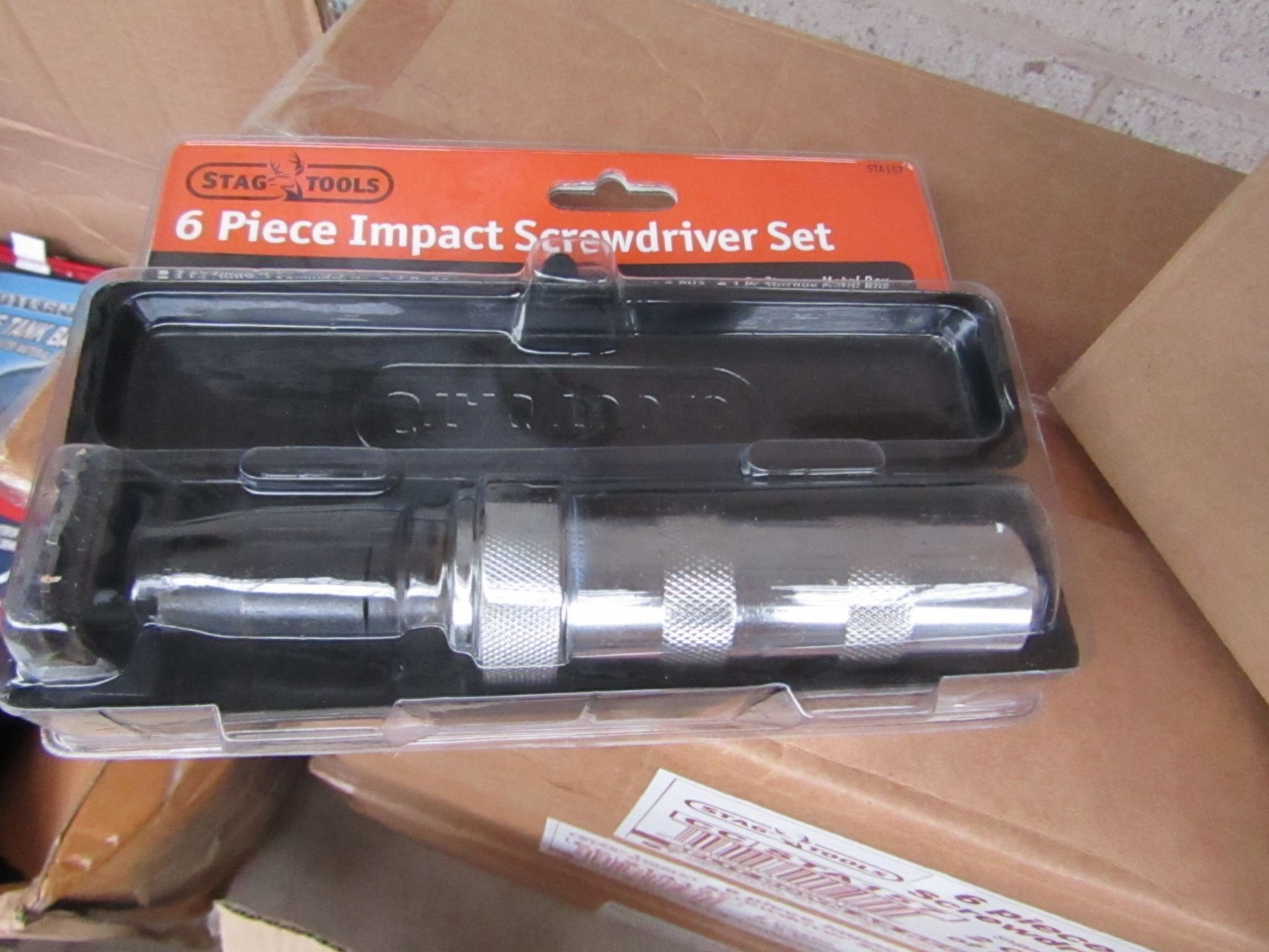 Stag Tools 6 piece impact screw driver, new in packaging