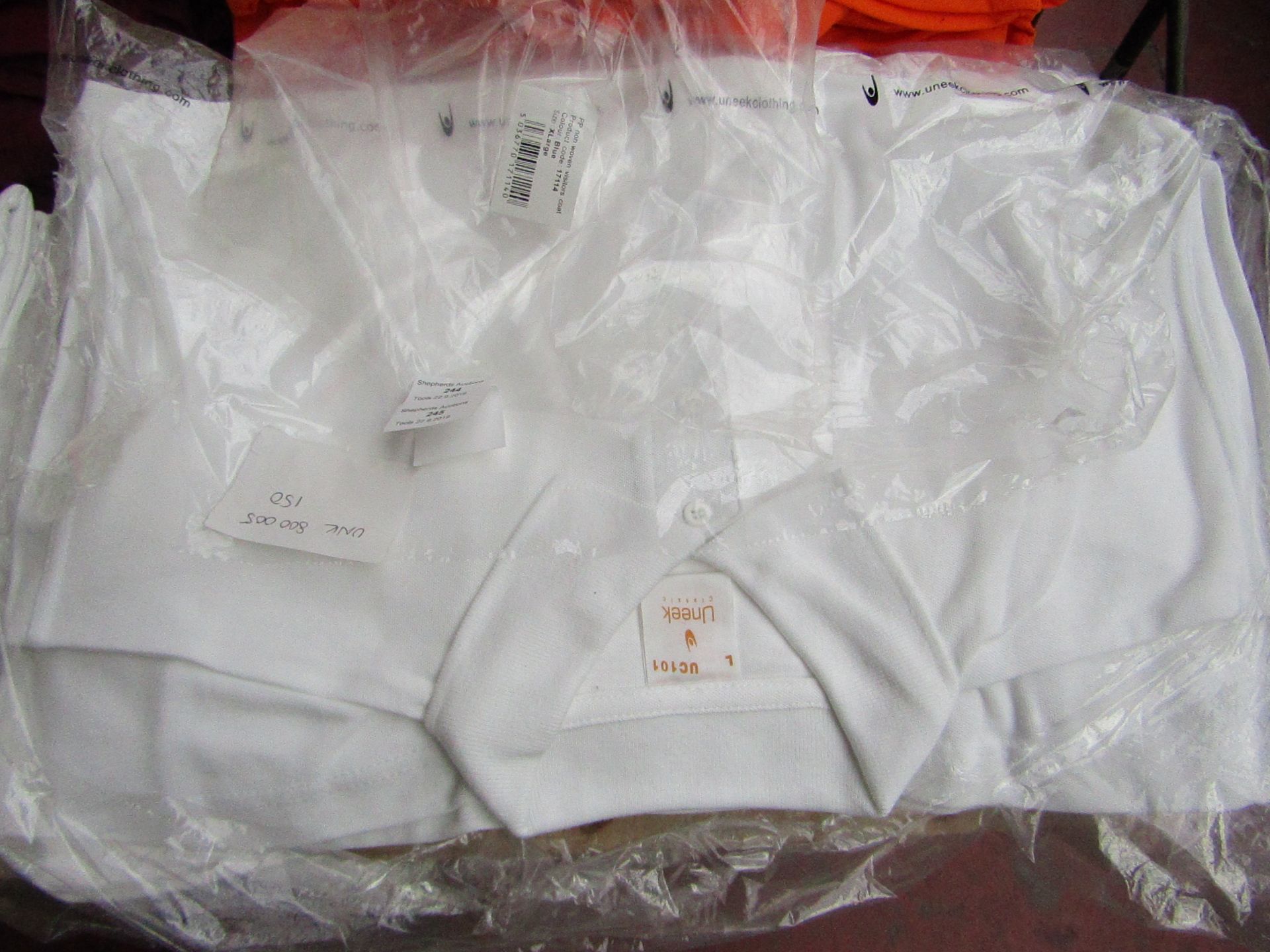 4 x Uneek Classic, Polo Shirt, Size L, New