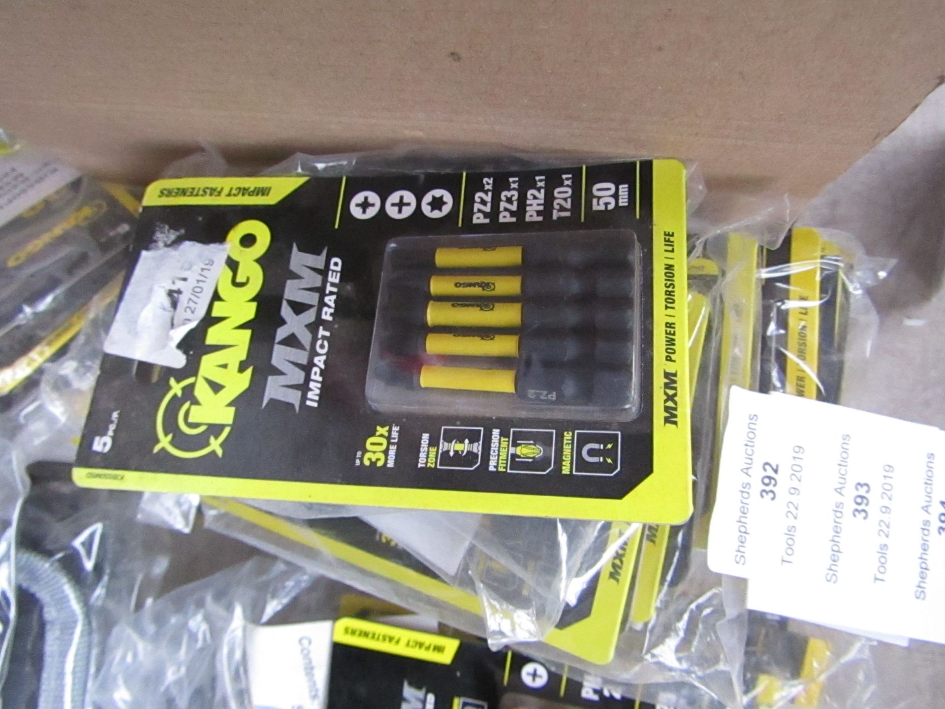 A Pack of Kango MXM Impact rated PH2 Driver Bits new in packaging, the pack contains 5 Bits
