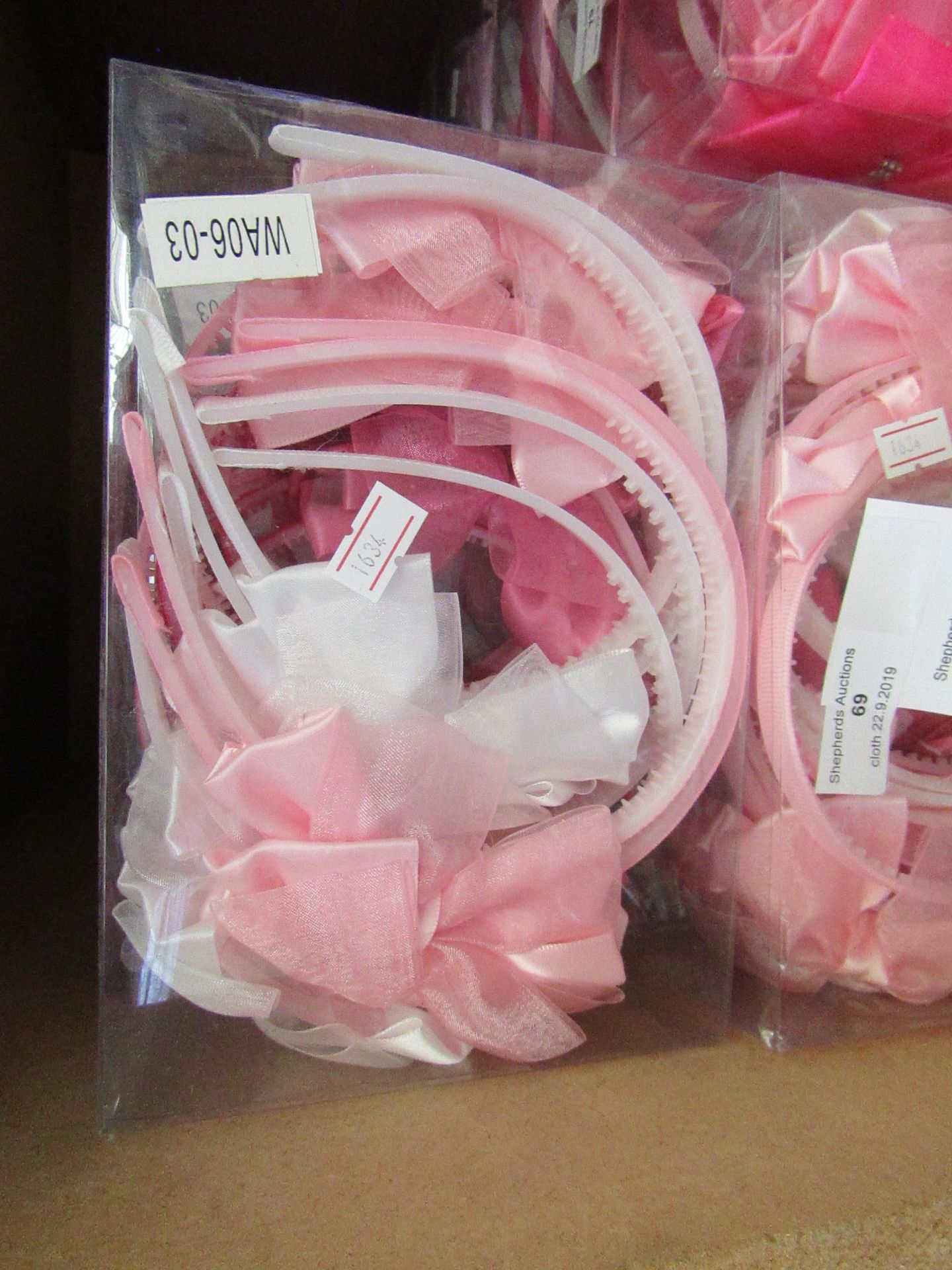 12 x Hair Bands with Bows 3 Colours RRP £8 each @ Claires Accessories new