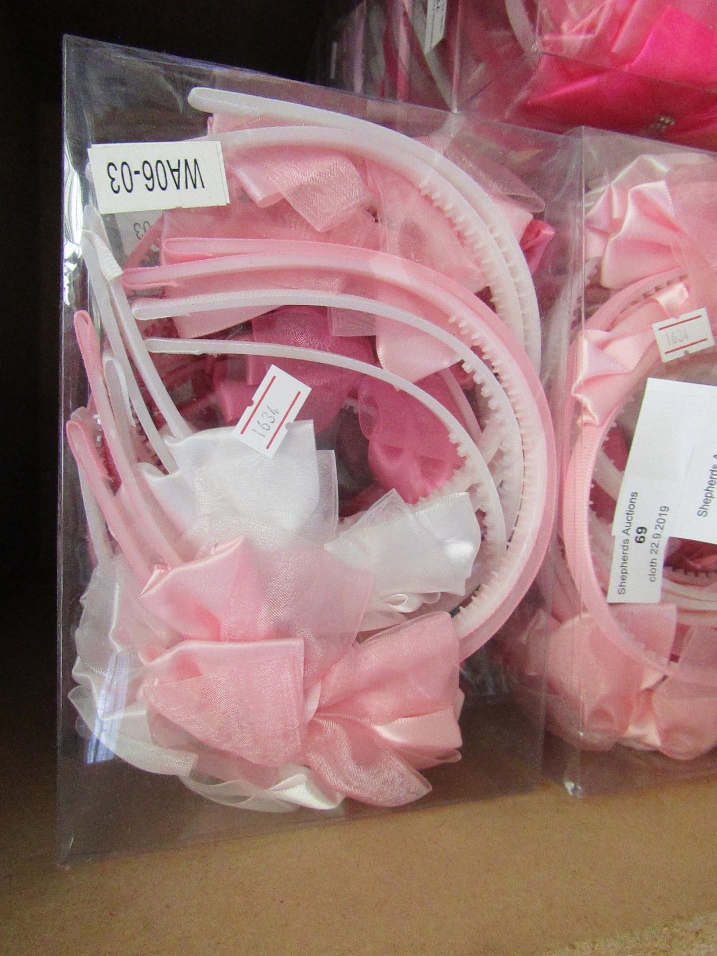 12 x Hair Bands with Bows 3 Colours RRP £8 each @ Claires Accessories new