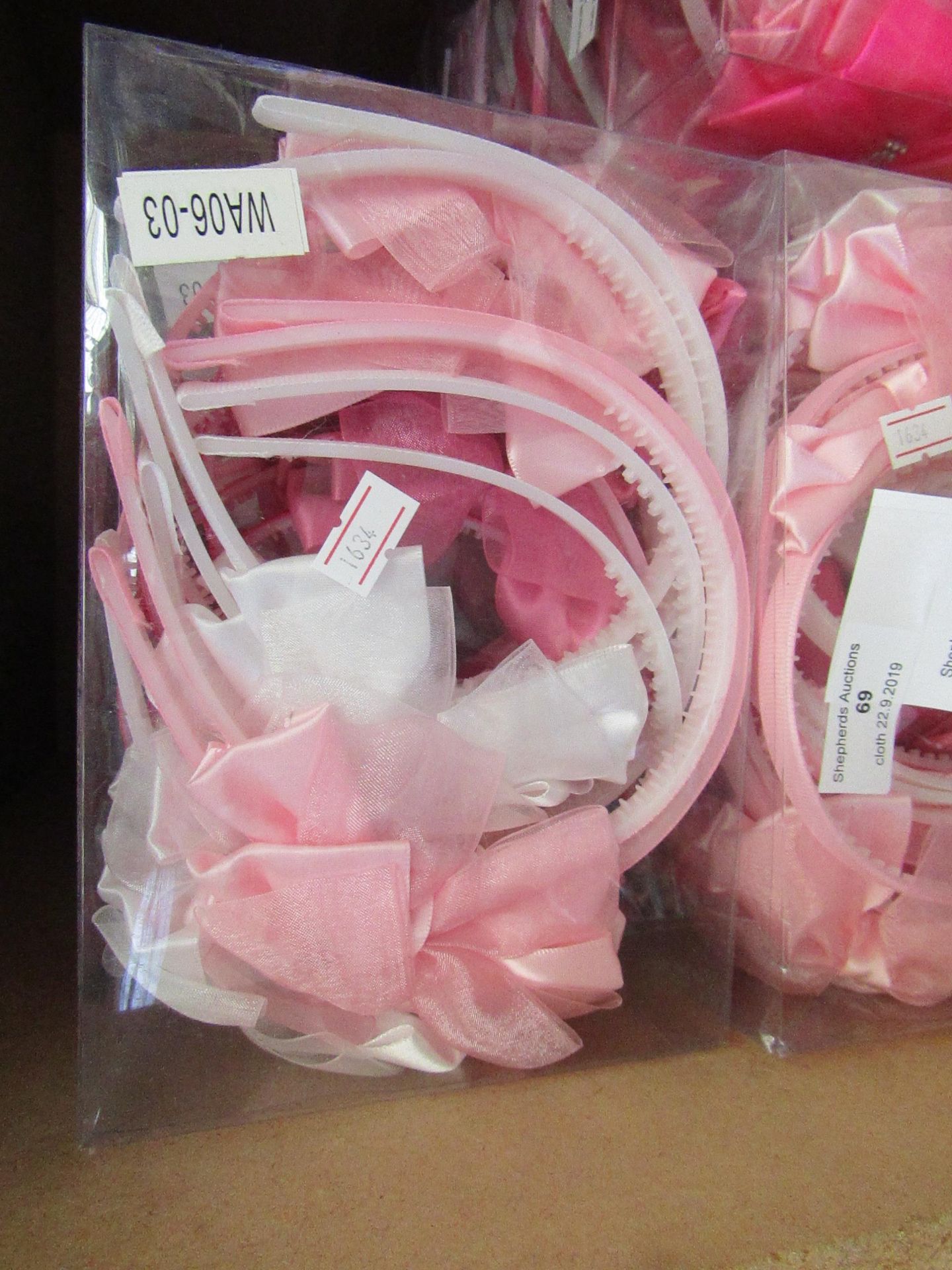 12 x Hair Bands with Bows 3 Colours RRP £8 each @ Claires Accessories new