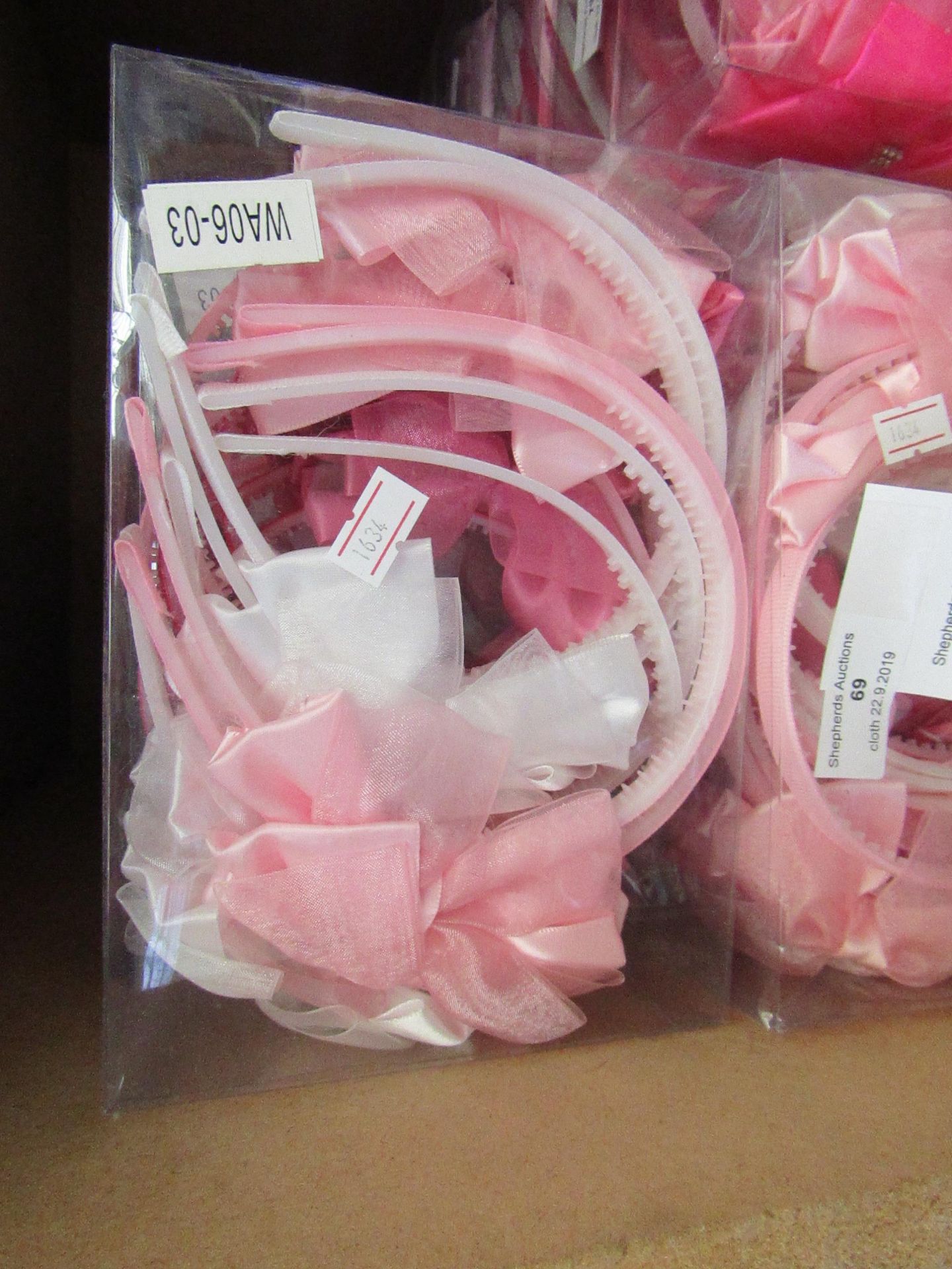 12 x Hair Bands with Bows 3 Colours RRP £8 each @ Claires Accessories new