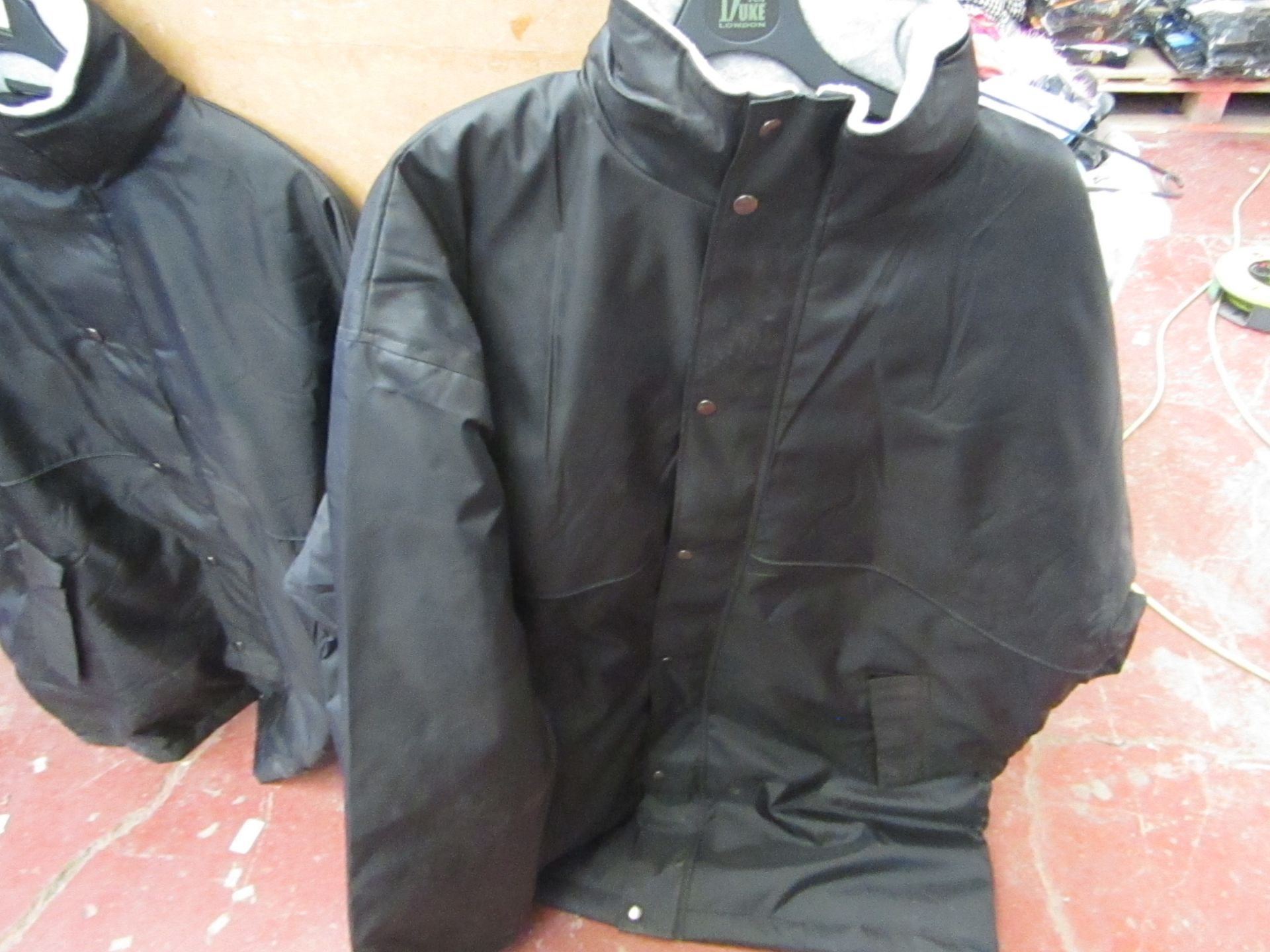 Jerzees Black Fleece Lined Jacket size XXL with Hood new