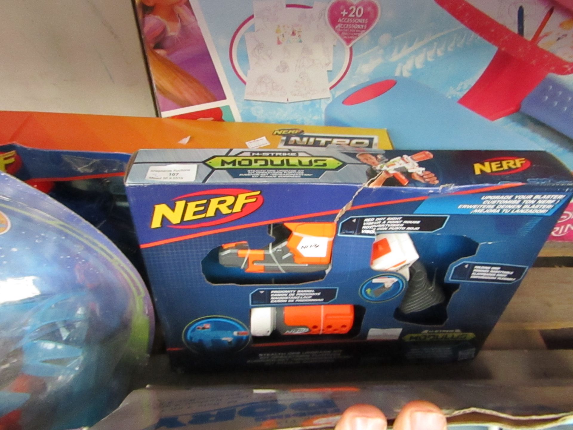 2x Nerf gun sets, both packaged.